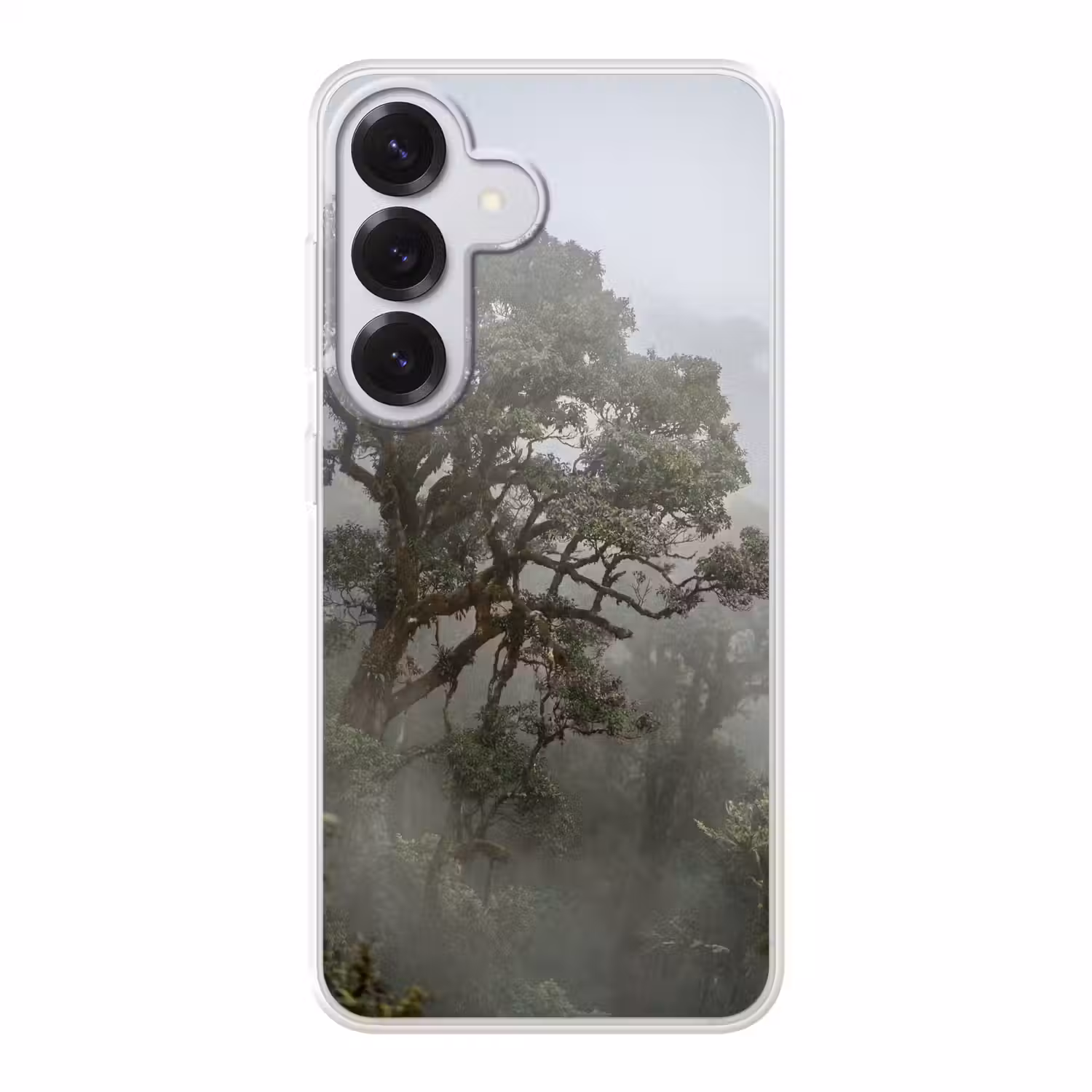 Boom - Mistig - Bos - Groen - Natuur Telefoonhoesje Samsung Galaxy S26 klein -3d