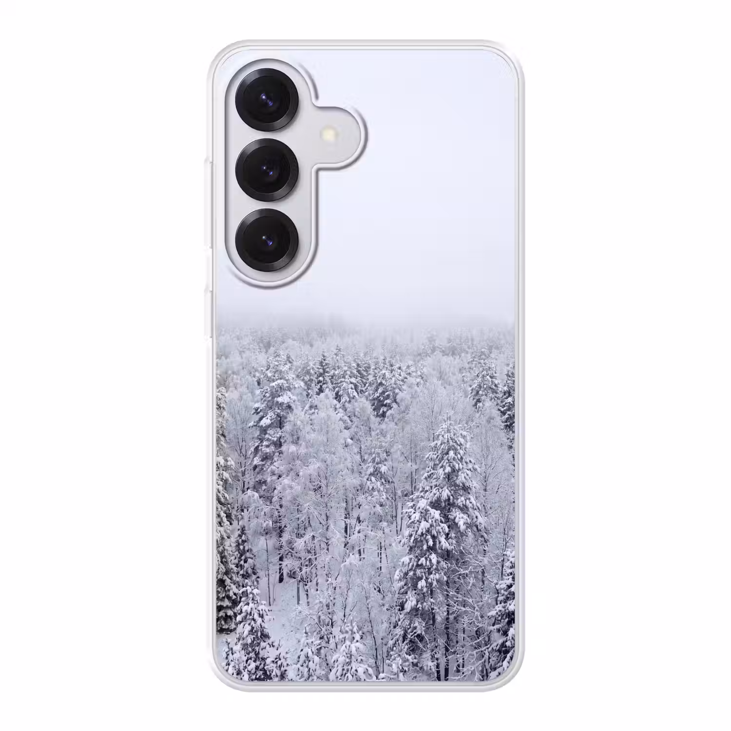 Bos - Sneeuw - Winter - Natuur - Wit Telefoonhoesje Samsung Galaxy S26 klein -3d