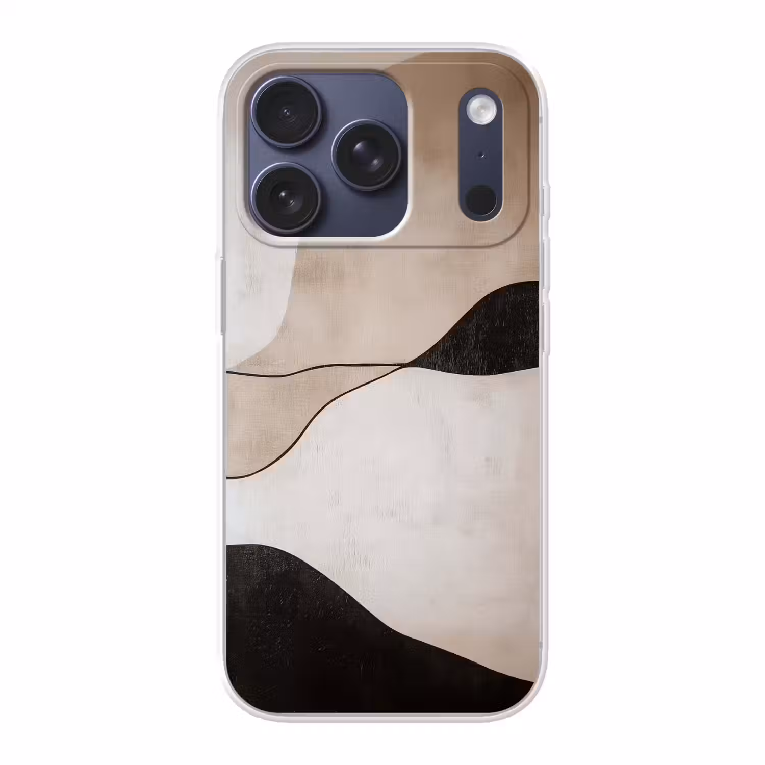 Contourlijnen - Abstracte landschap Telefoonhoesje iPhone 17 Pro klein -3d