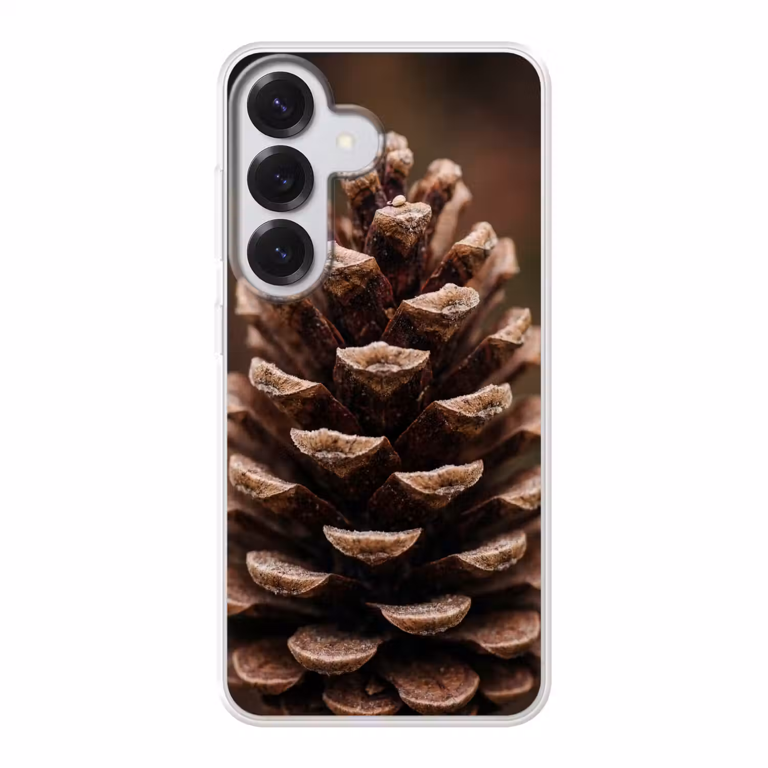 Dennenappel - Bos - Herfst - Bruin - Sfeervol Telefoonhoesje Samsung Galaxy S26 klein -3d
