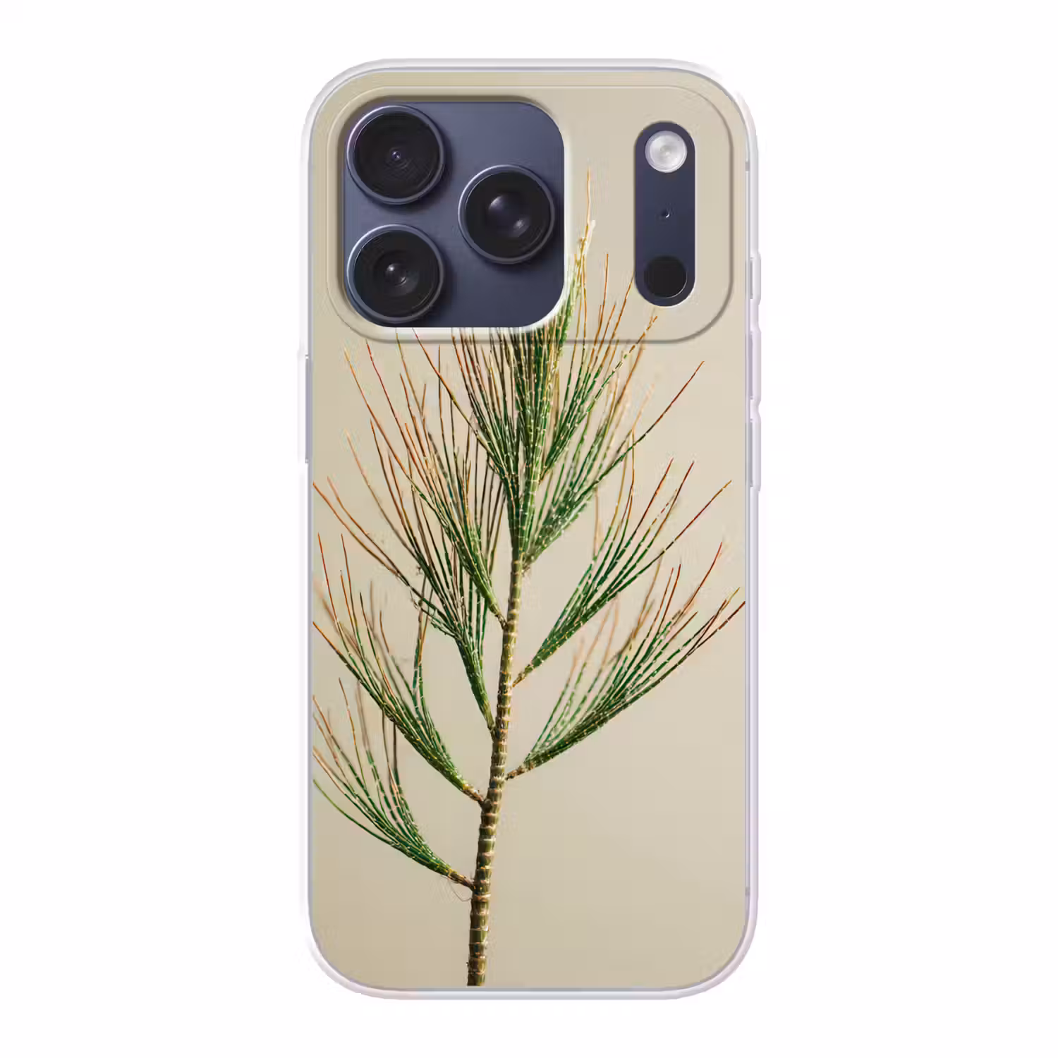 Dennentak - Naaldvormige bladeren - Lichtgroen Telefoonhoesje iPhone 17 Pro klein -3d