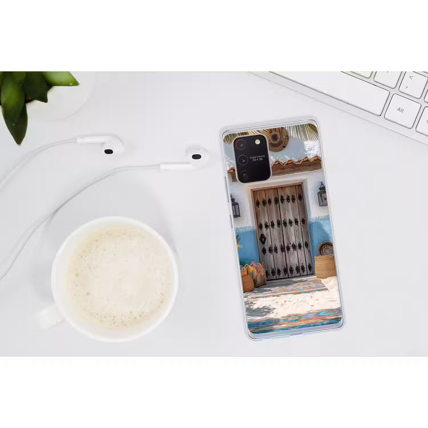Deur - Manden - Planten Telefoonhoesje Samsung Galaxy S10 Lite klein -oordopS10Lite