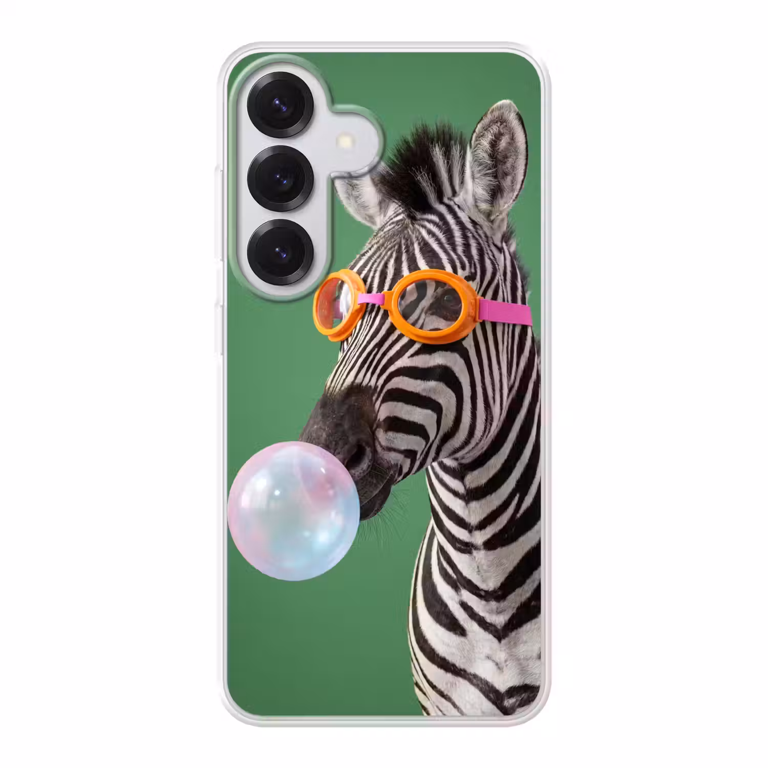 Dier - Bril - Bel - Modern - Groen Telefoonhoesje Samsung Galaxy S26 klein -3d