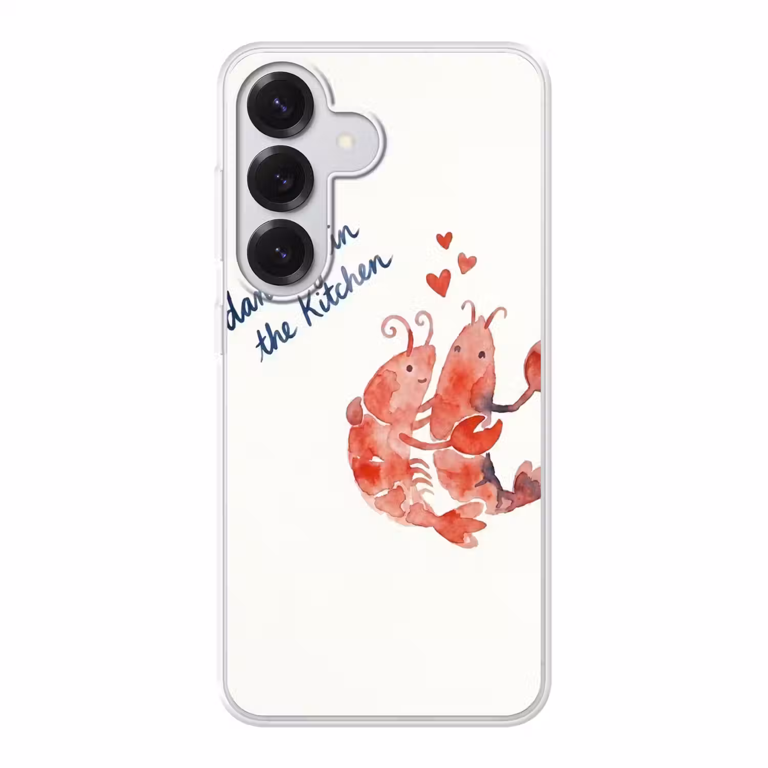 Dier - Dans - Liefde - Waterverf - Rood Telefoonhoesje Samsung Galaxy S26 klein -3d