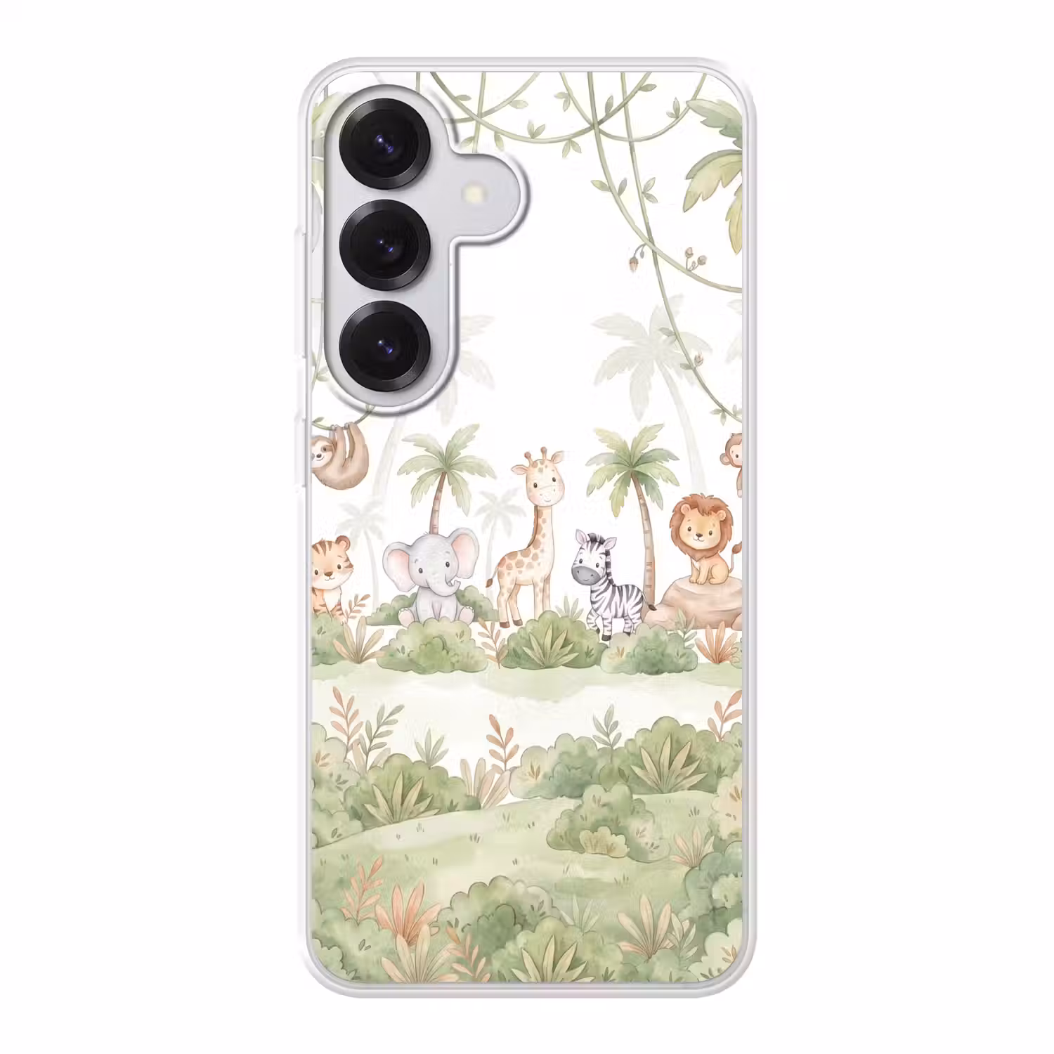 Dieren - Jungle - Pastel Telefoonhoesje Samsung Galaxy S26 klein -3d