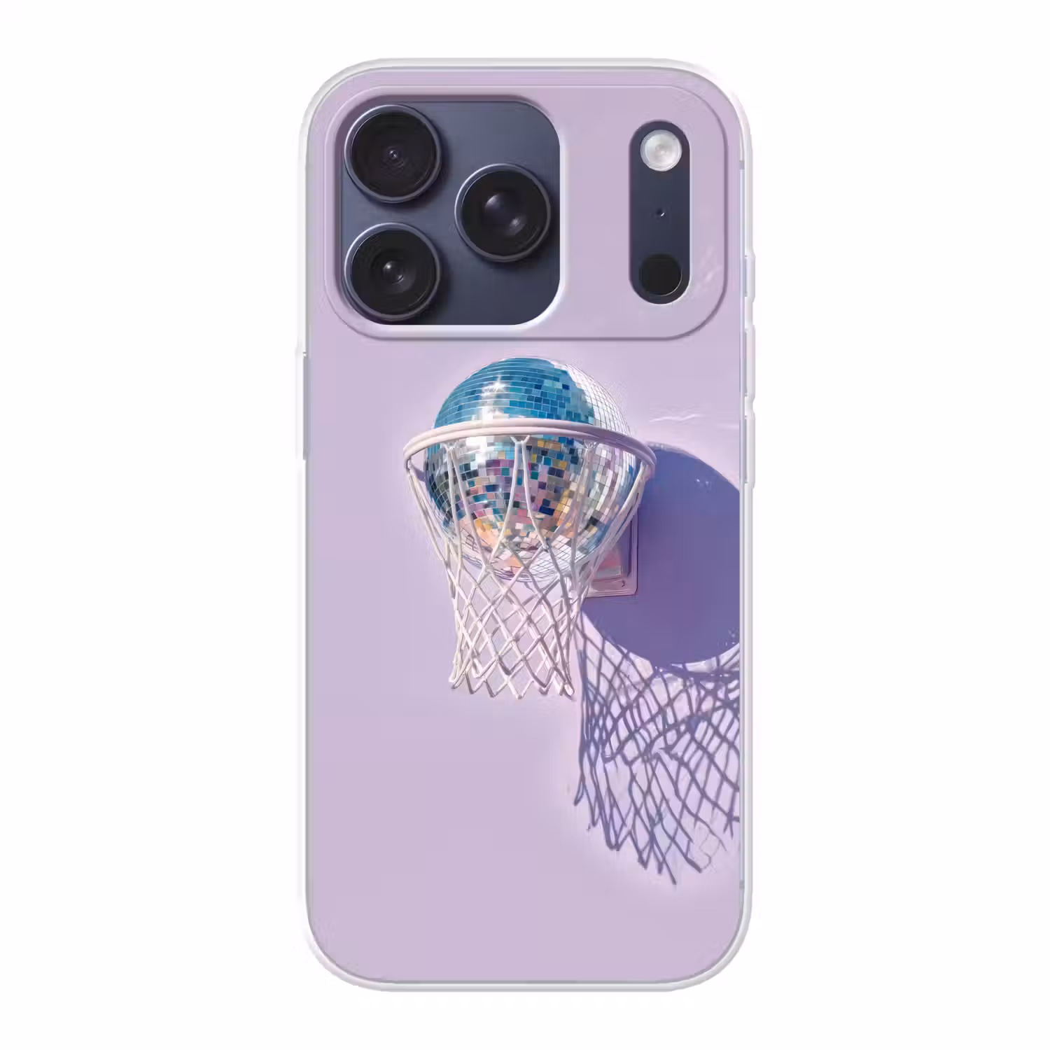 Discobal - Basketbalring - Grafisch Telefoonhoesje iPhone 17 Pro klein -3d