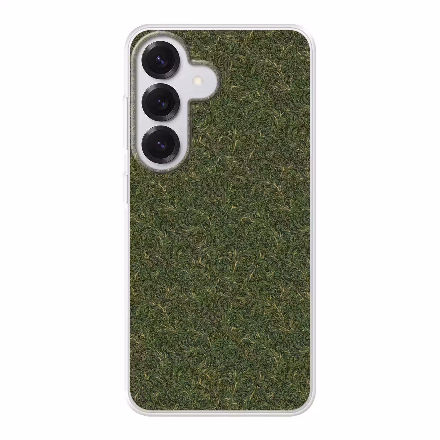 Donker - Groen - Krullend - Botanisch Telefoonhoesje Samsung Galaxy S26 klein 975 -3d