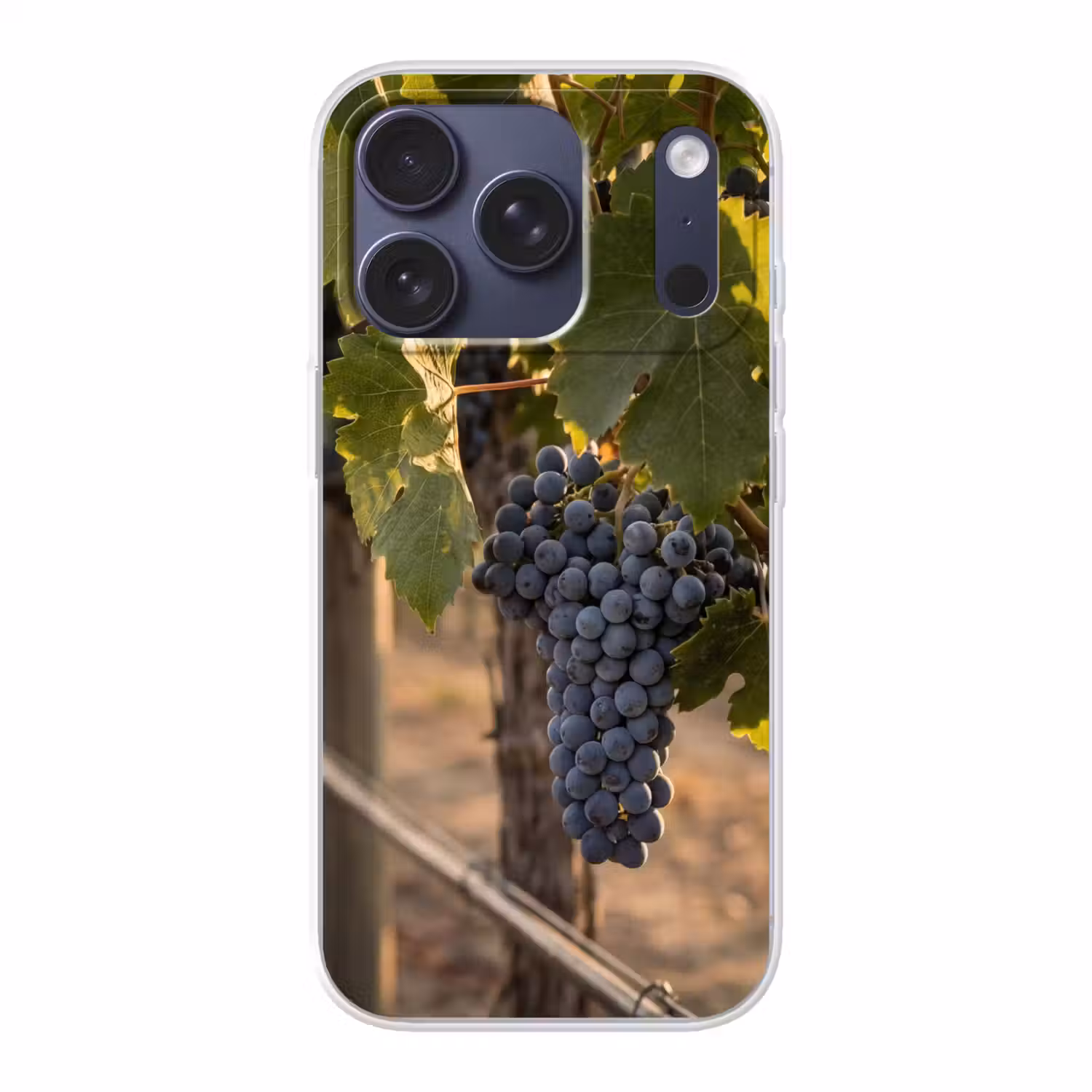 Druiven - Wijngaard - Zonlicht Telefoonhoesje iPhone 17 Pro klein -3d