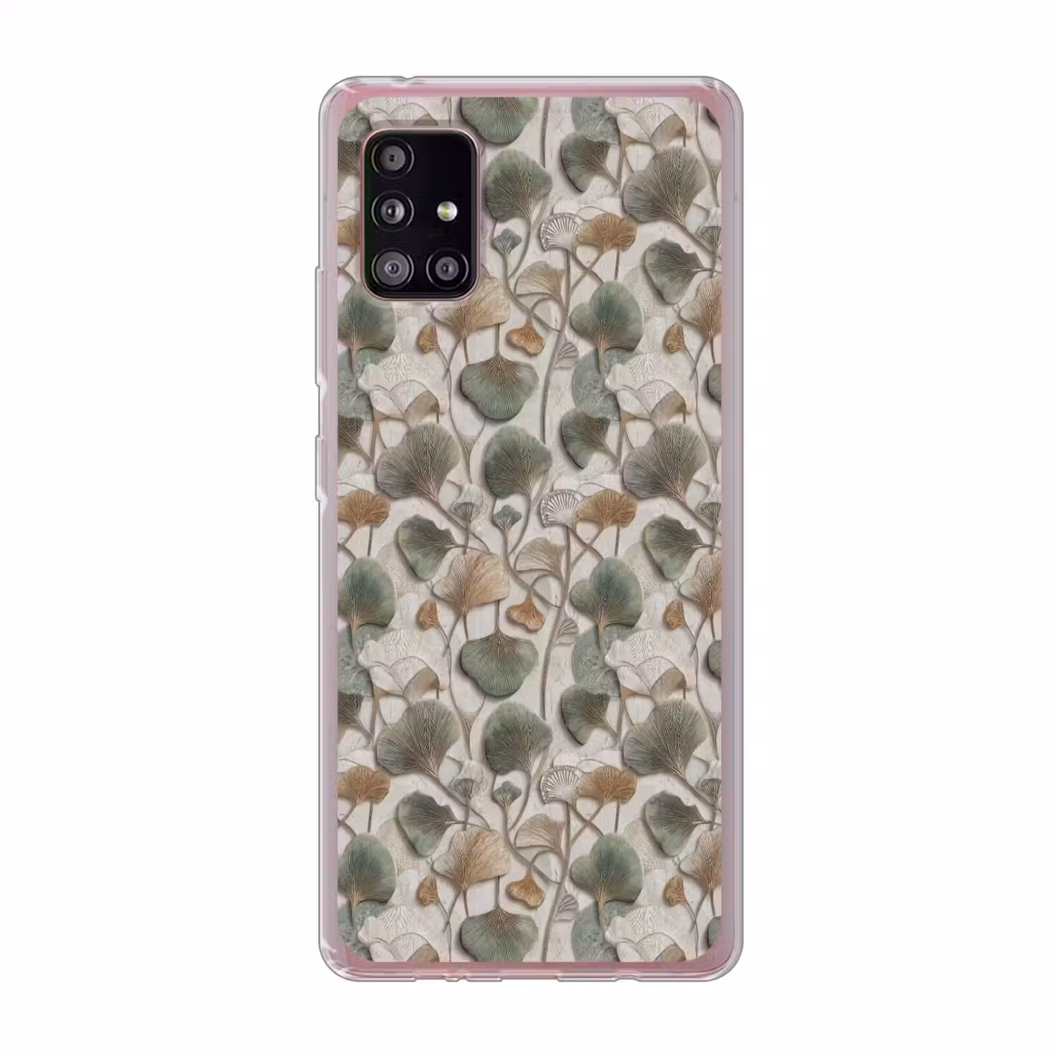 Elegant - Bladeren - Groen Telefoonhoesje Samsung Galaxy A51 5G klein 373 -3d