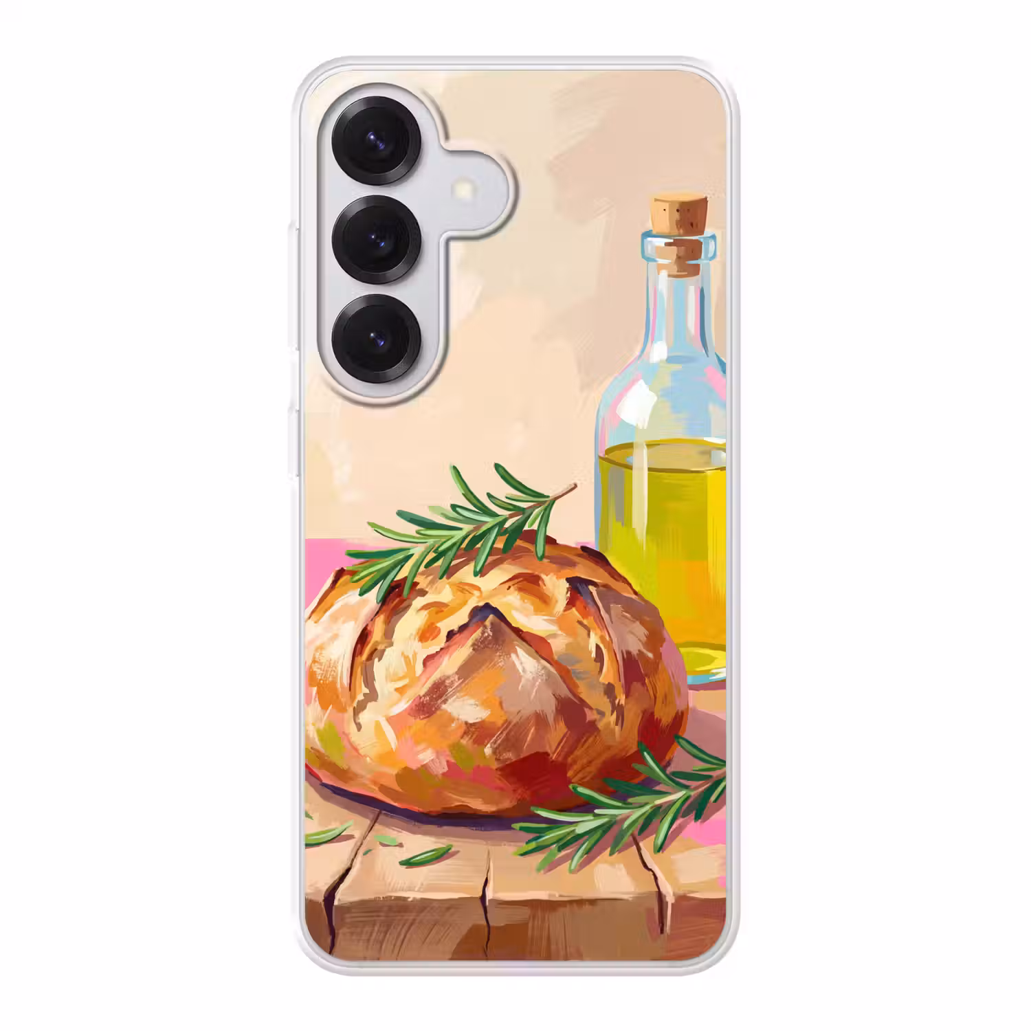 Eten - Brood - Olijfolie - Abstract - Keuken Telefoonhoesje Samsung Galaxy S26 klein -3d