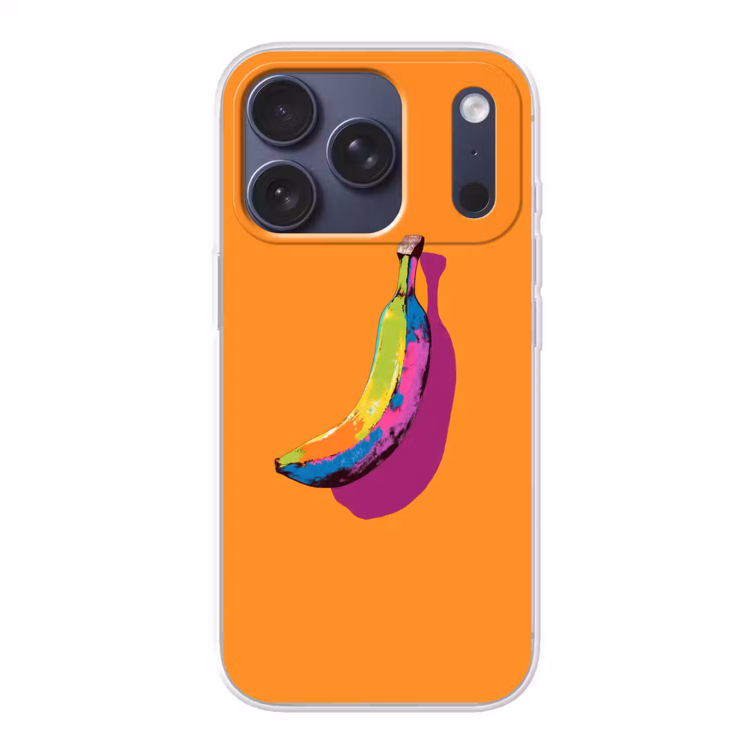 Felle kleuren - Banaan - popart Telefoonhoesje iPhone 17 Pro klein -3d