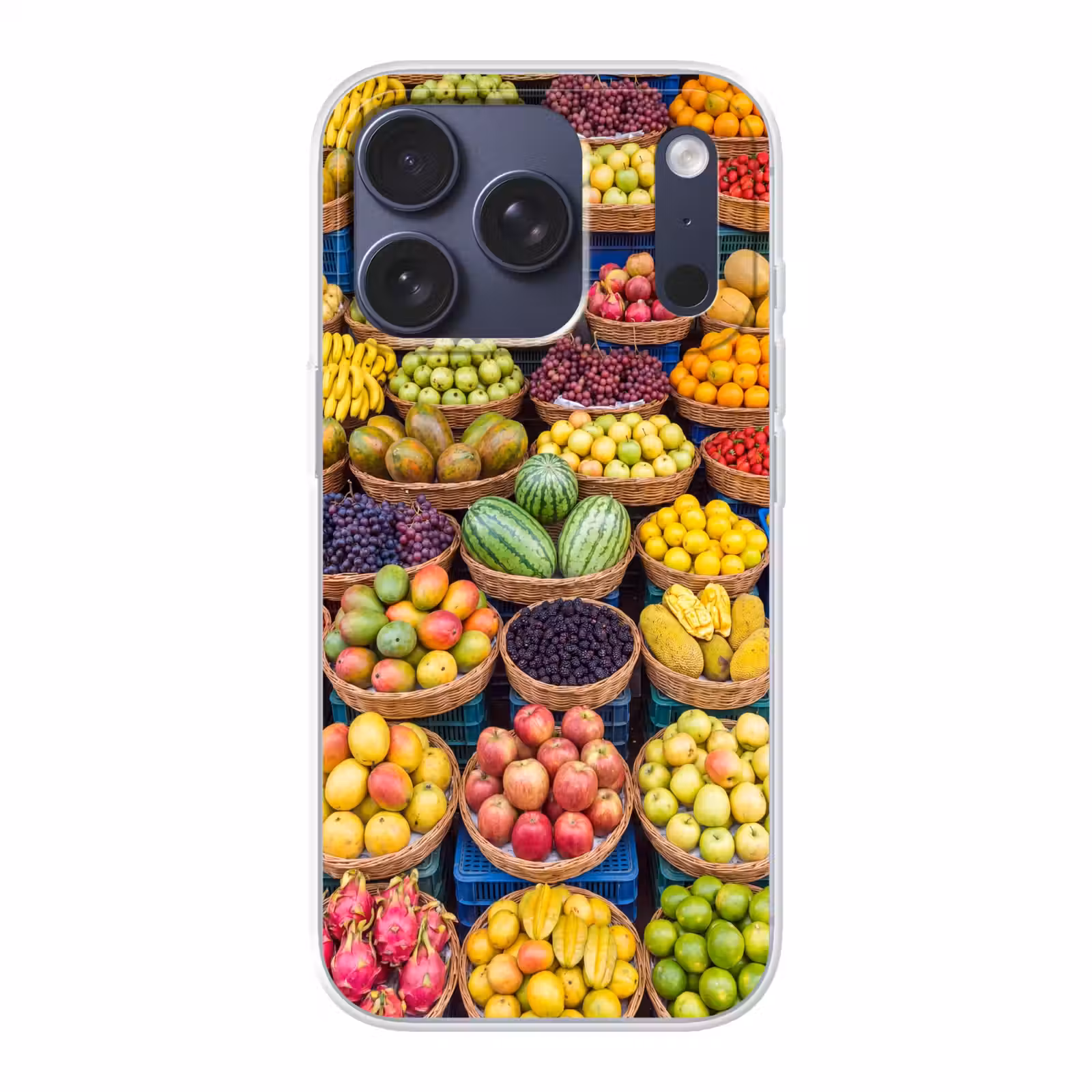 Telefoonhoesje - Fruit - Markt - Kleurrijk - Fruit - Markt - Kleurrijk Telefoonhoesje iPhone 17 Pro klein
