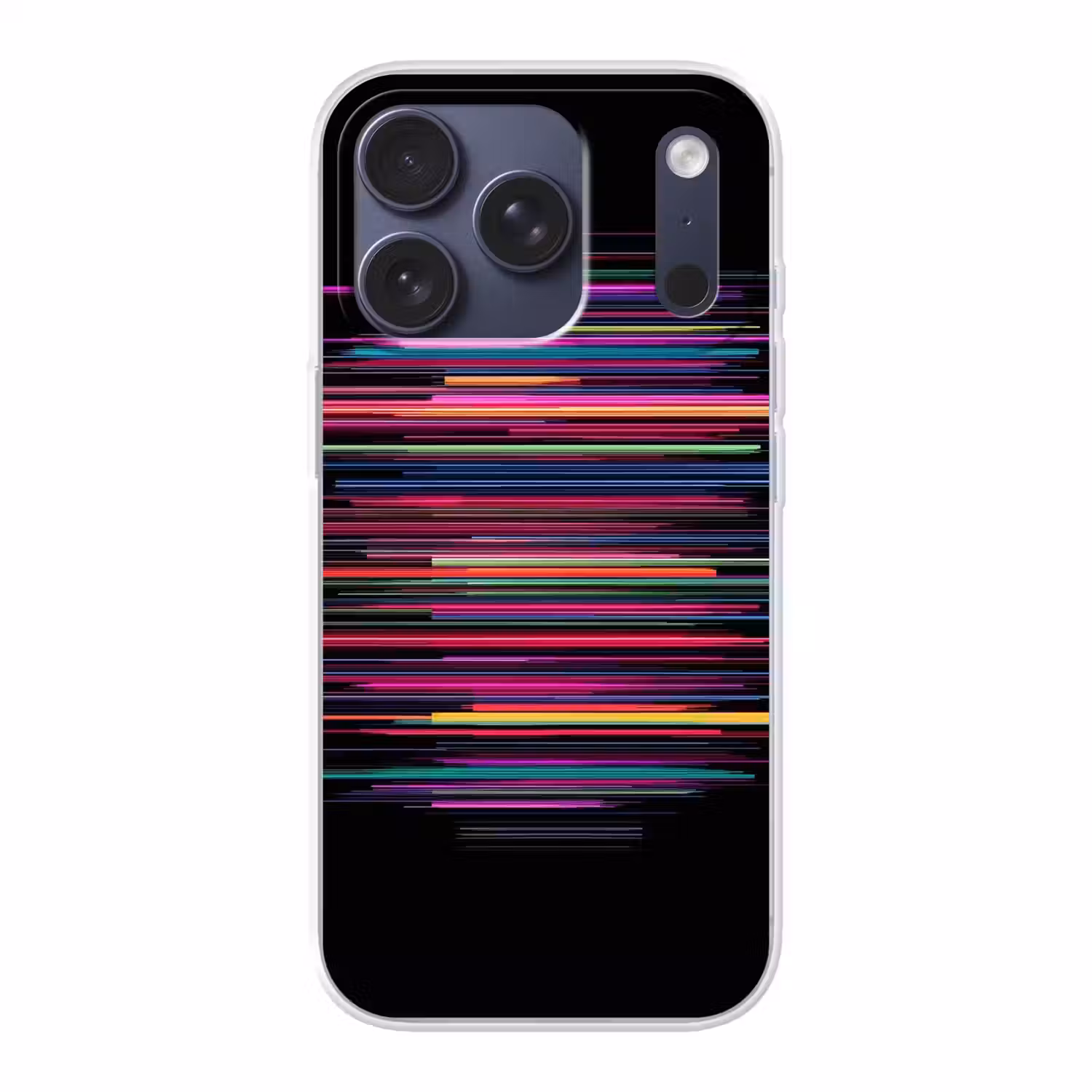 Gaming - Abstract - Lijnen - Horizontaal - Kleurrijk Telefoonhoesje iPhone 17 Pro klein -3d