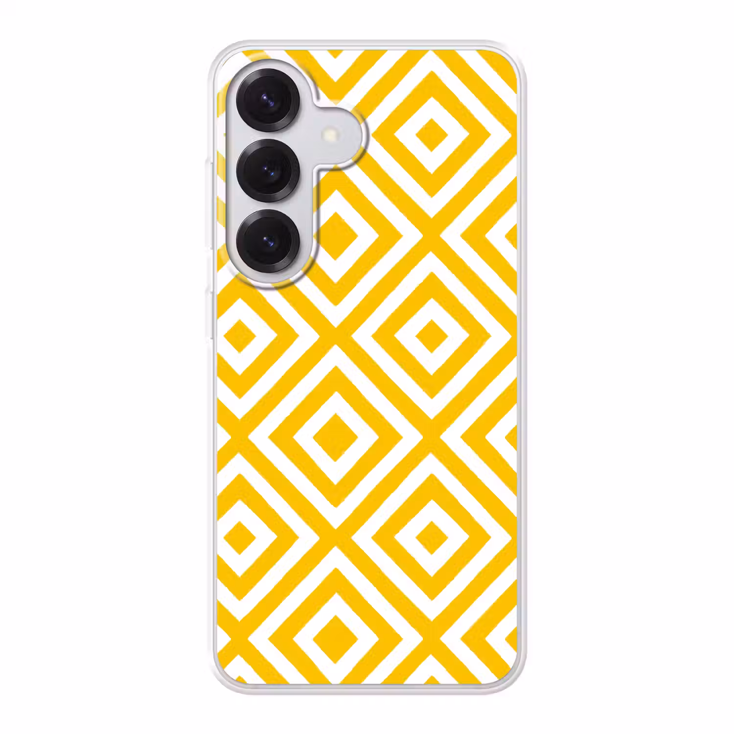 Geometrisch - Lijnen - Modern - Geel - Wit Telefoonhoesje Samsung Galaxy S26 klein 975 -3d