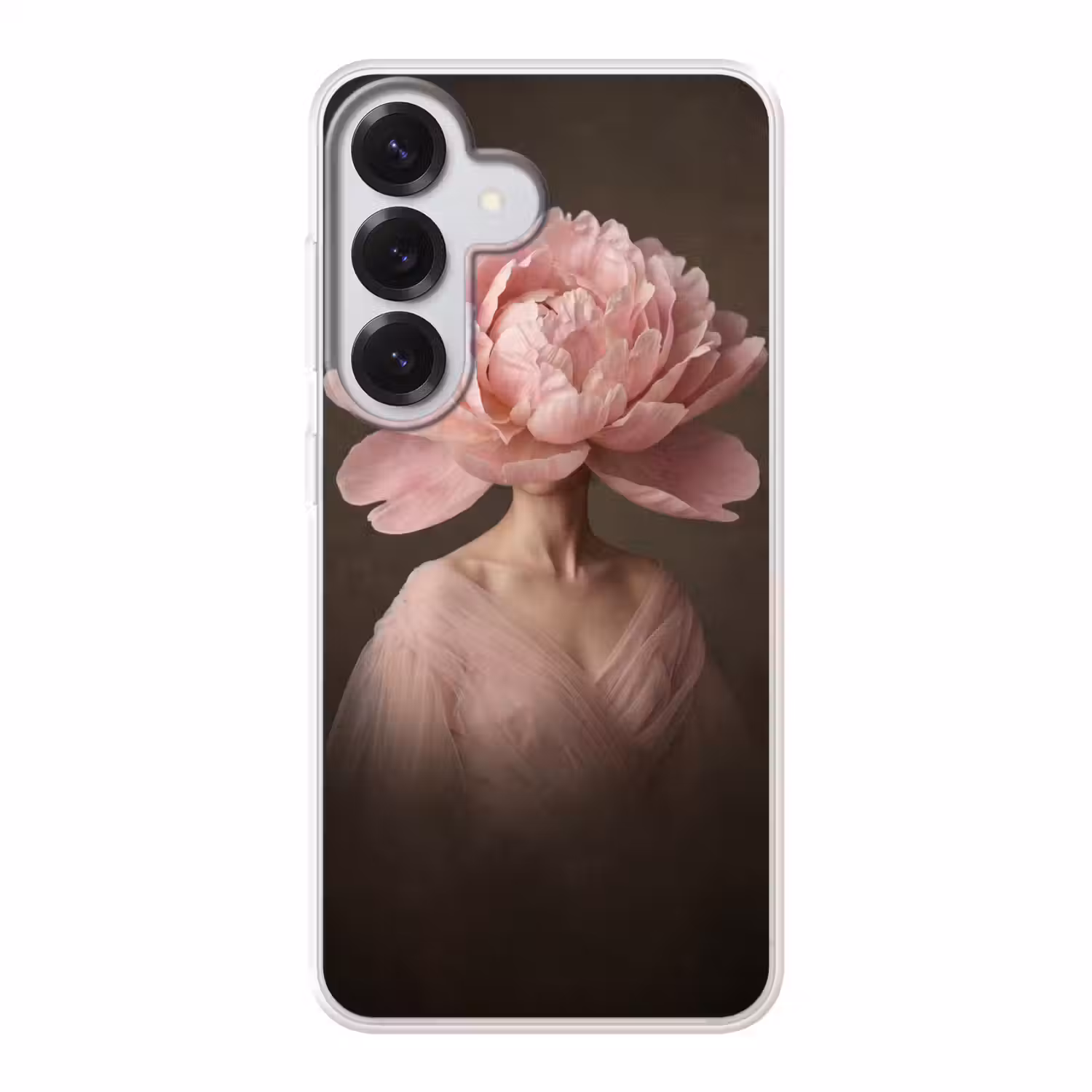 Gezicht - Roos - Roze Telefoonhoesje Samsung Galaxy S26 klein -3d