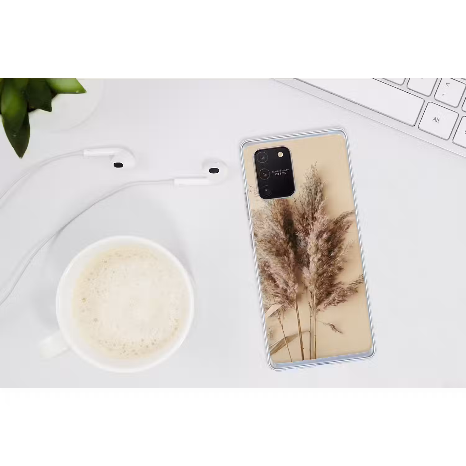 Graan - Pastel - Natuur Telefoonhoesje Samsung Galaxy S10 Lite klein -oordopS10Lite