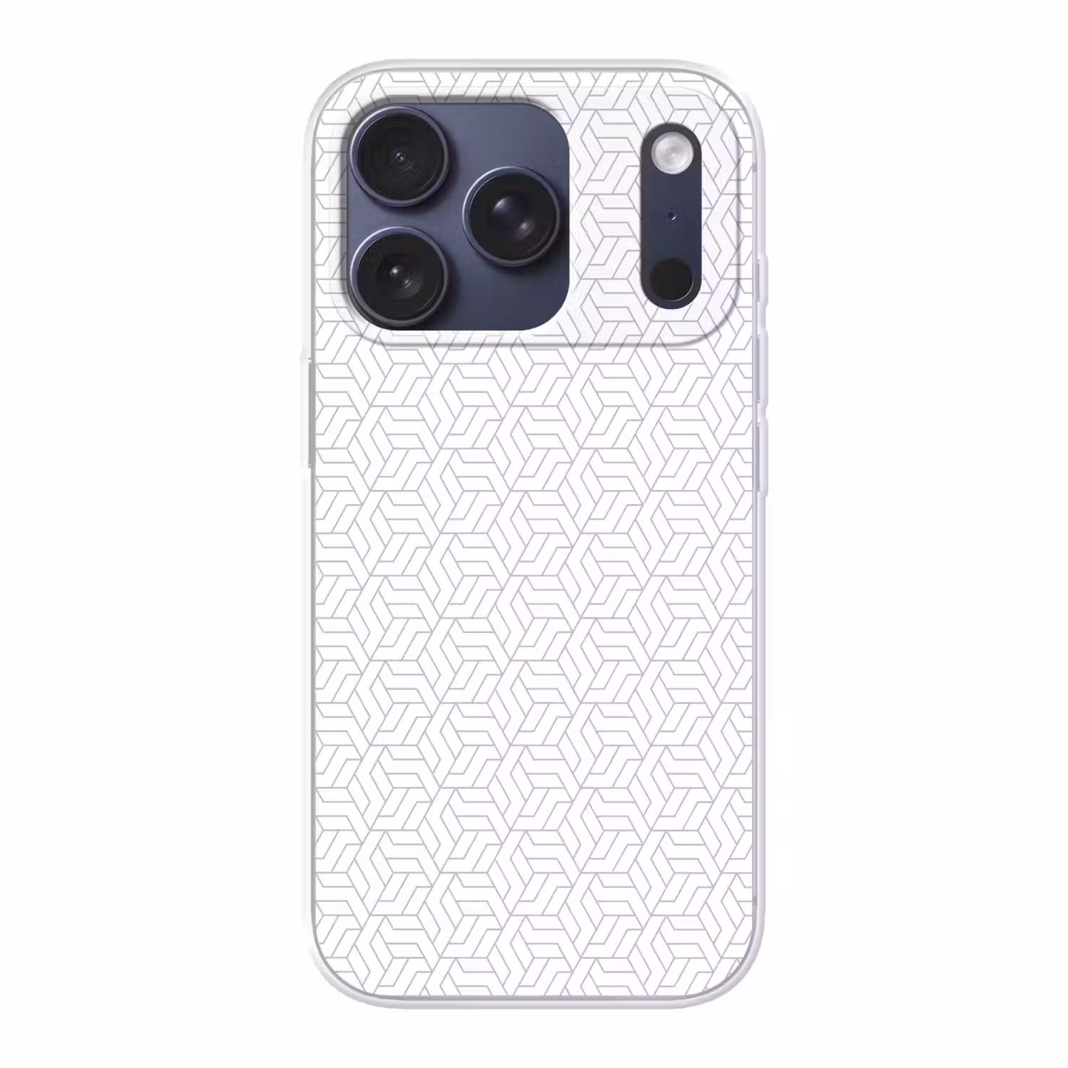 Grafisch - Patroon - Modern - Hexagon Telefoonhoesje iPhone 17 Pro klein 878 -3d