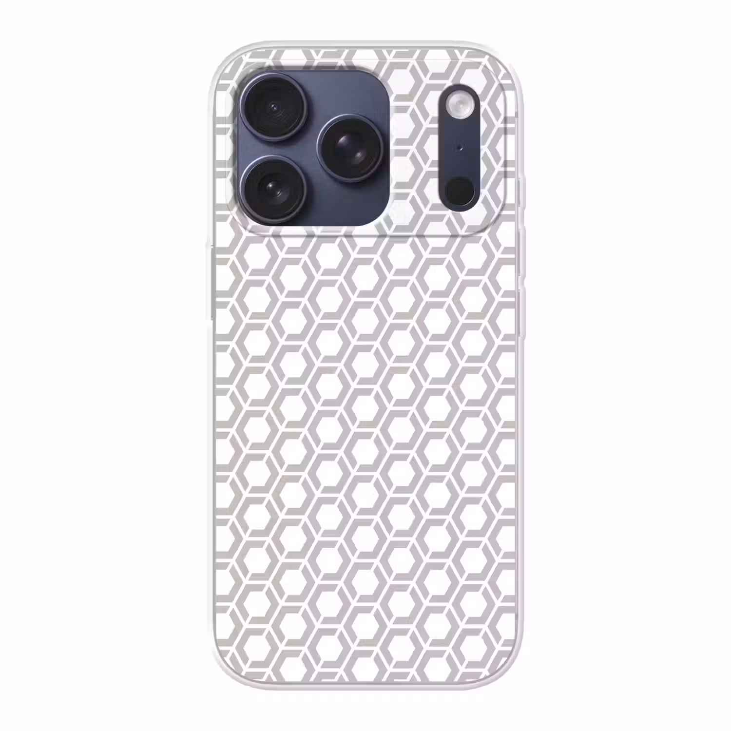 Grafisch - Patroon - Modern - Hexagon Telefoonhoesje iPhone 17 Pro klein 878 -3d