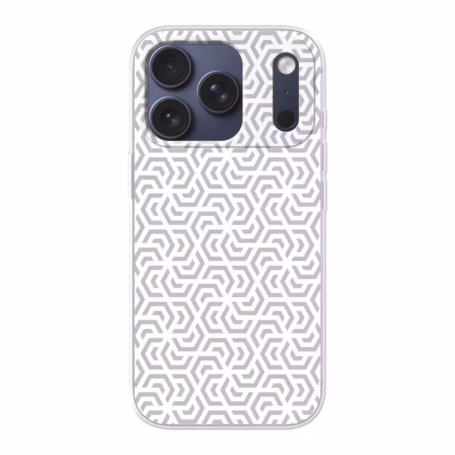 Grafisch - Patroon - Modern - Hexagon Telefoonhoesje iPhone 17 Pro klein 878 -3d