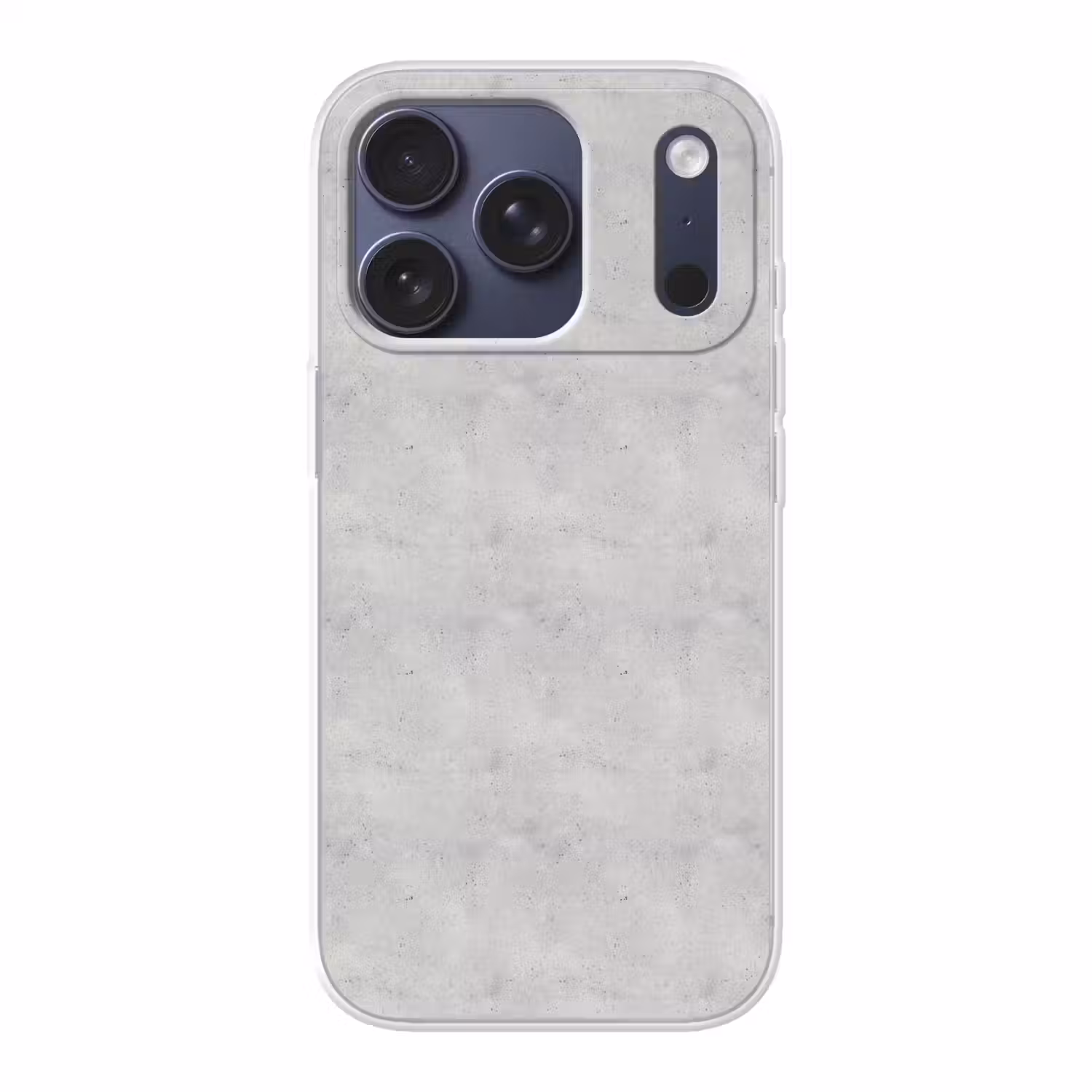 Grijs - Beton - Neutraal Telefoonhoesje iPhone 17 Pro klein 878 -3d