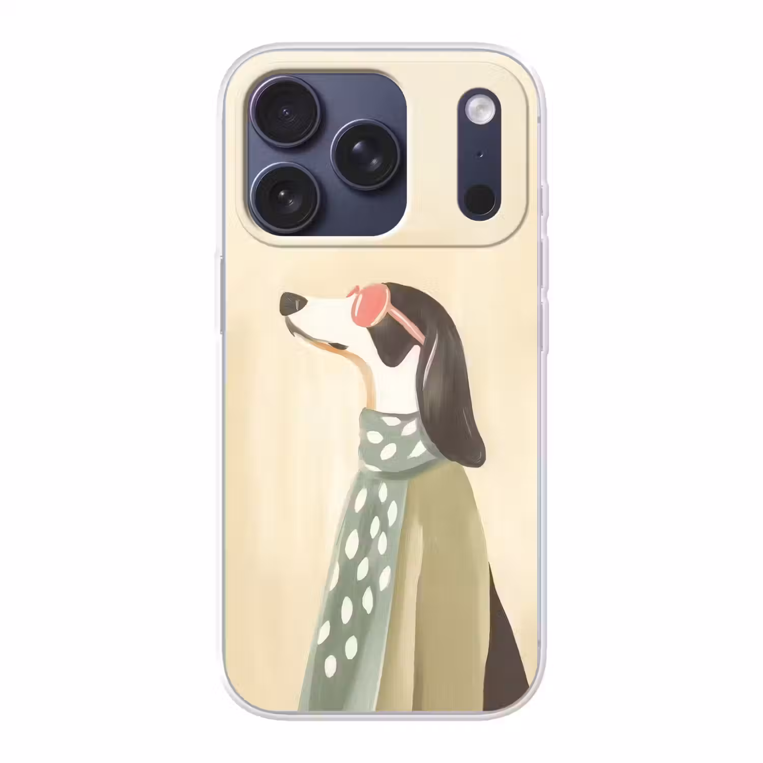 Hond - Zonnebril - Sjaal Telefoonhoesje iPhone 17 Pro klein -3d