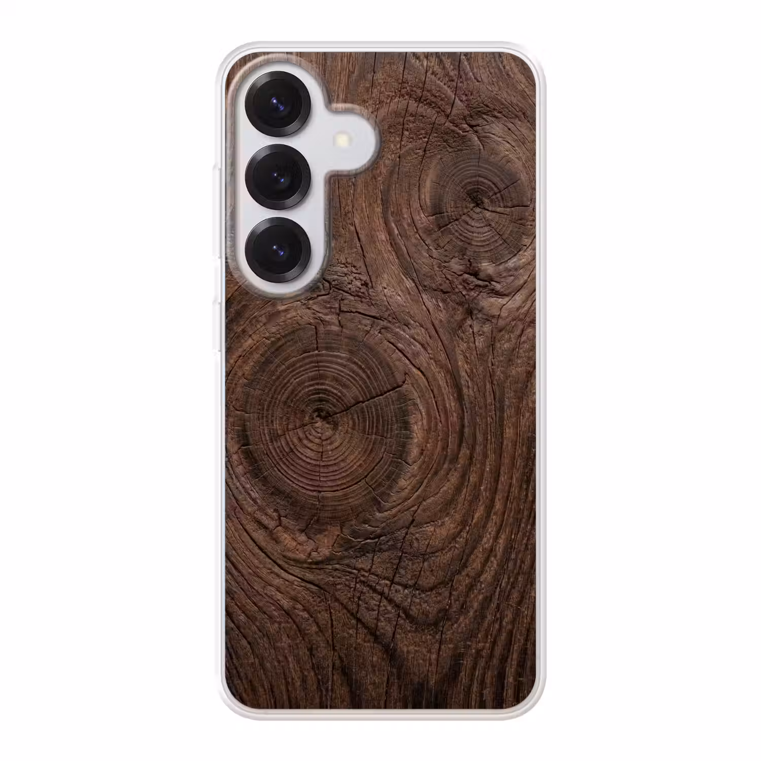 Houtnerf - Textuur - Patroon - Bruin - Rustiek Telefoonhoesje Samsung Galaxy S26 klein -3d