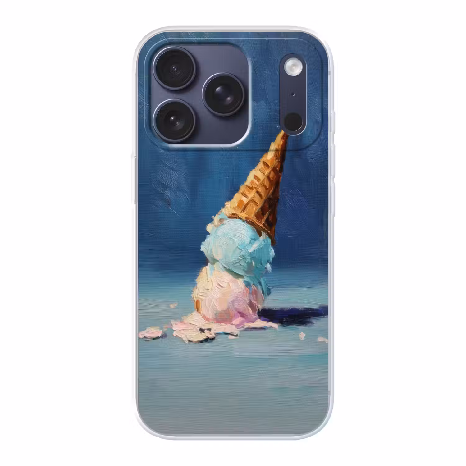 Ijshoorn - Bolletjes - Smelt - Roze Telefoonhoesje iPhone 17 Pro klein -3d