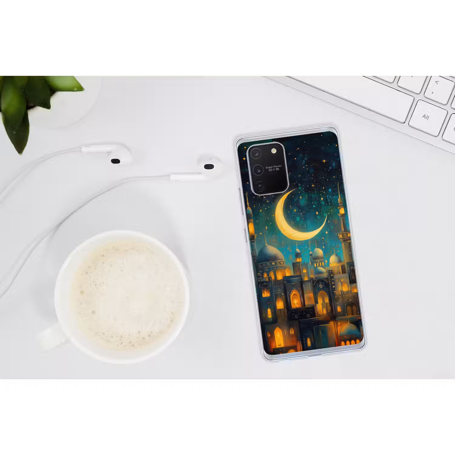 Islamitisch - Moskee - Ramadan - Islam Telefoonhoesje Samsung Galaxy S10 Lite klein -oordopS10Lite