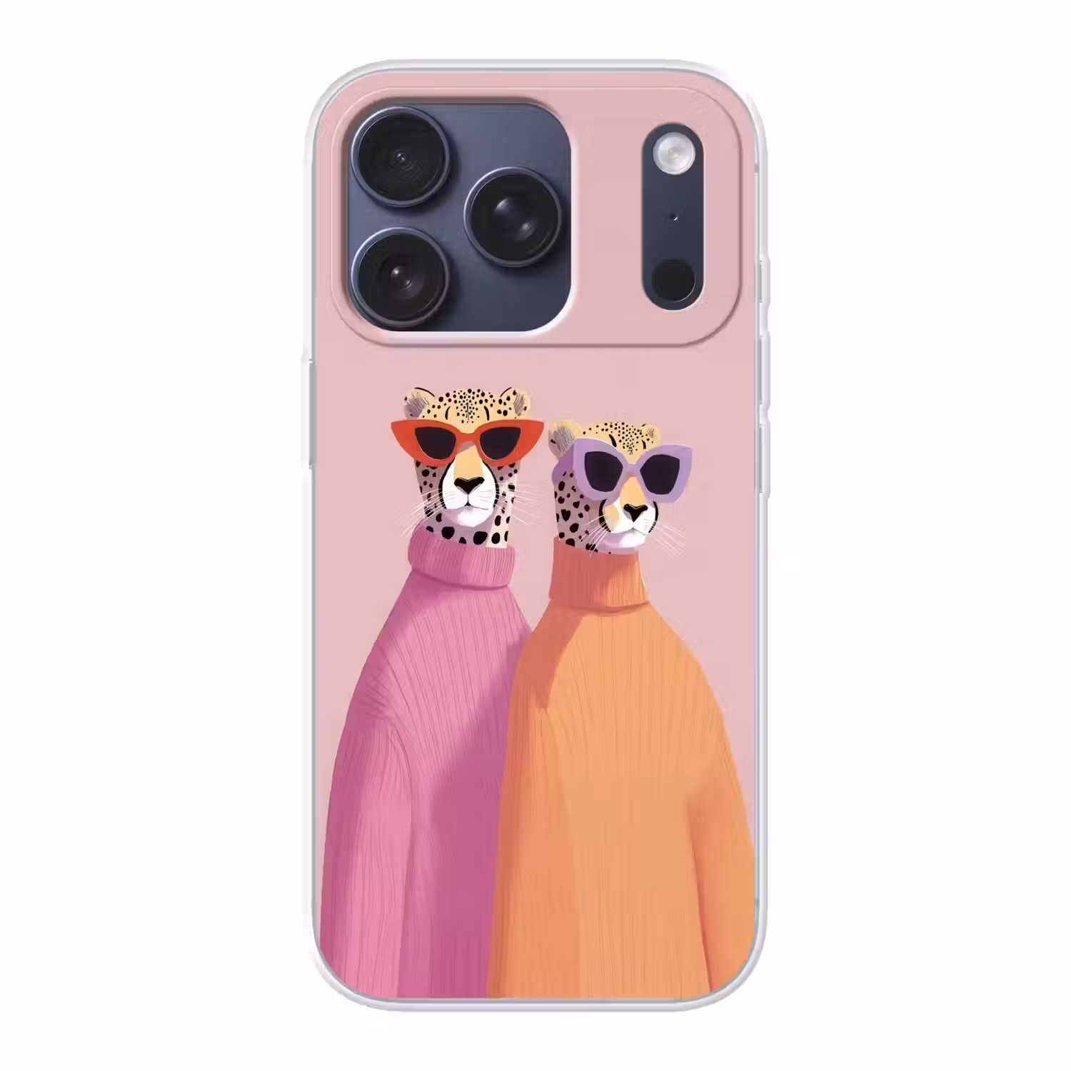 Jachtluipaarden - Zonnebrillen - Truien Telefoonhoesje iPhone 17 Pro klein -3d
