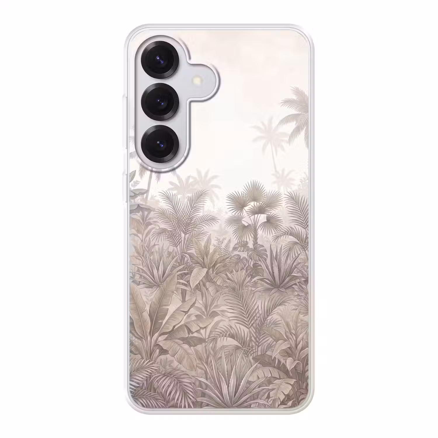 Jungle - Tropisch - Natuur -Vintage - Beige Telefoonhoesje Samsung Galaxy S26 klein -3d