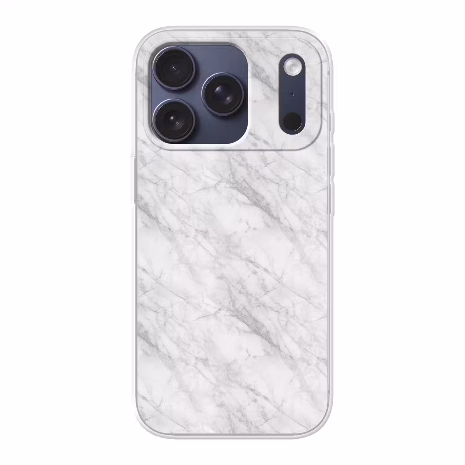 Klassiek - Marmer - Grijs Telefoonhoesje iPhone 17 Pro klein 878 -3d