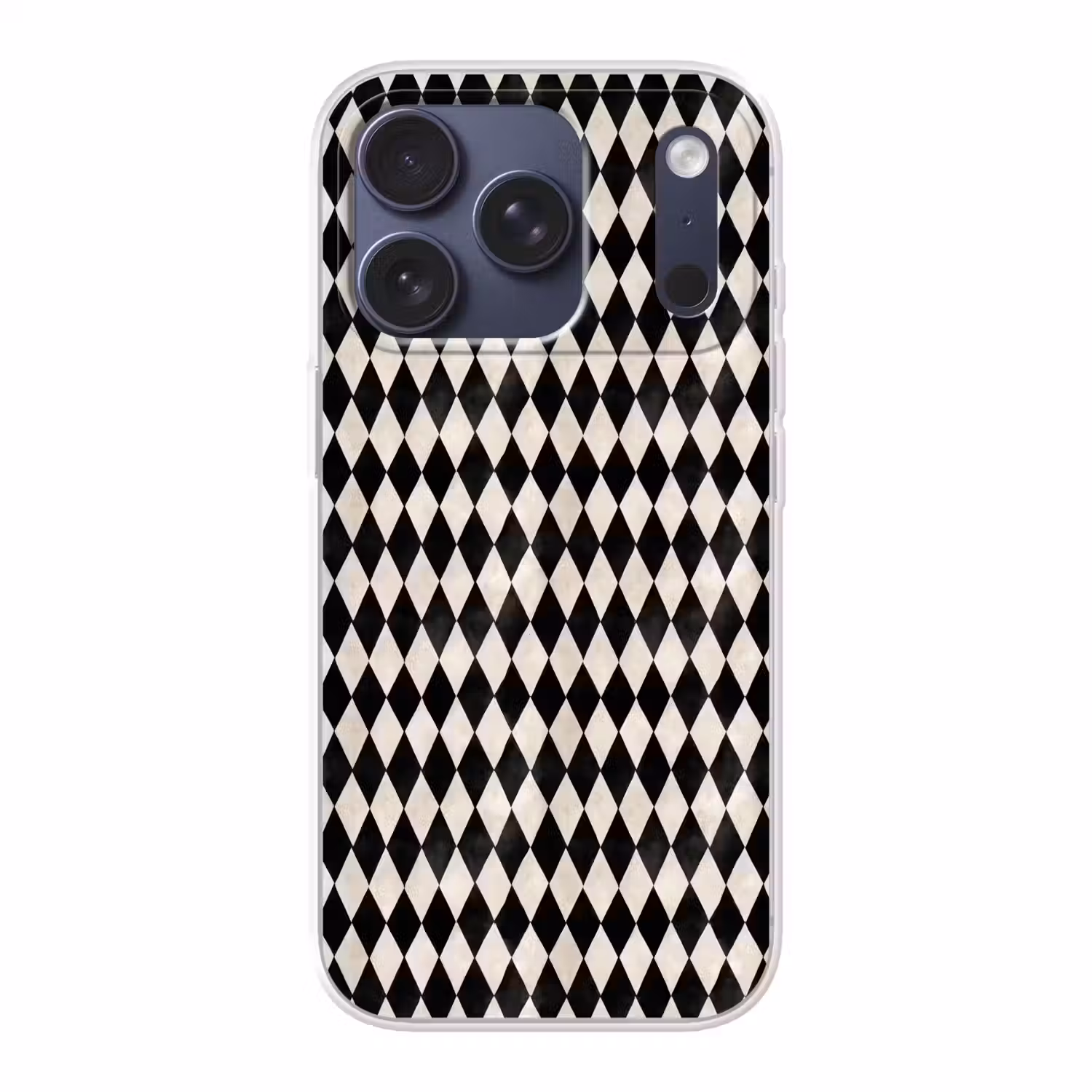 Klassiek - Patroon - Zwart Telefoonhoesje iPhone 17 Pro klein 878 -3d