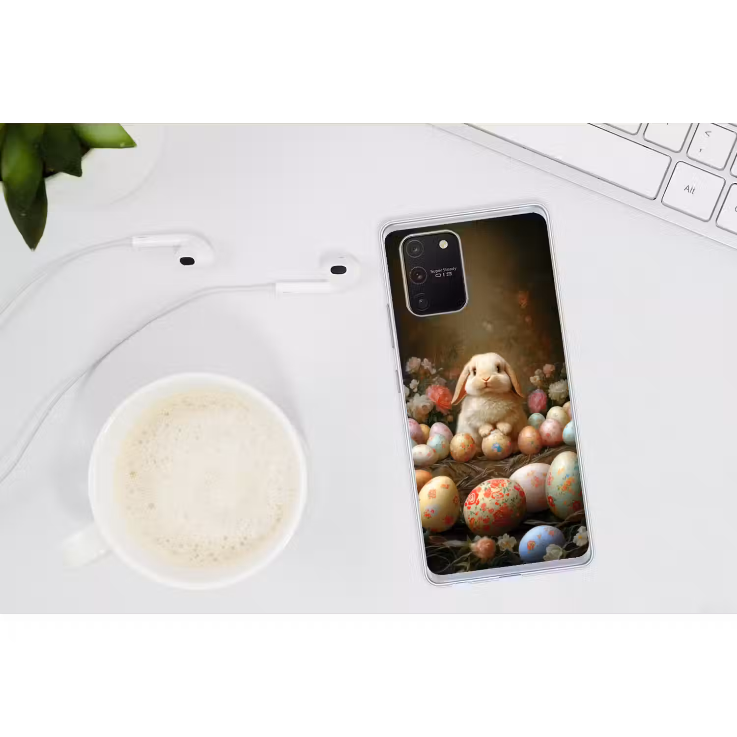 Konijn - Paaseieren - Stilleven Telefoonhoesje Samsung Galaxy S10 Lite klein -oordopS10Lite
