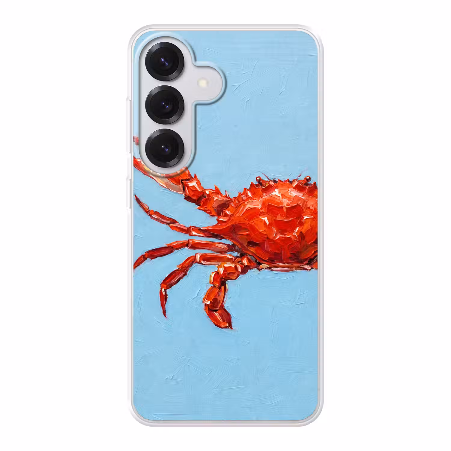 Krab - Zee - Dieren - Abstract - Rood Telefoonhoesje Samsung Galaxy S26 klein -3d
