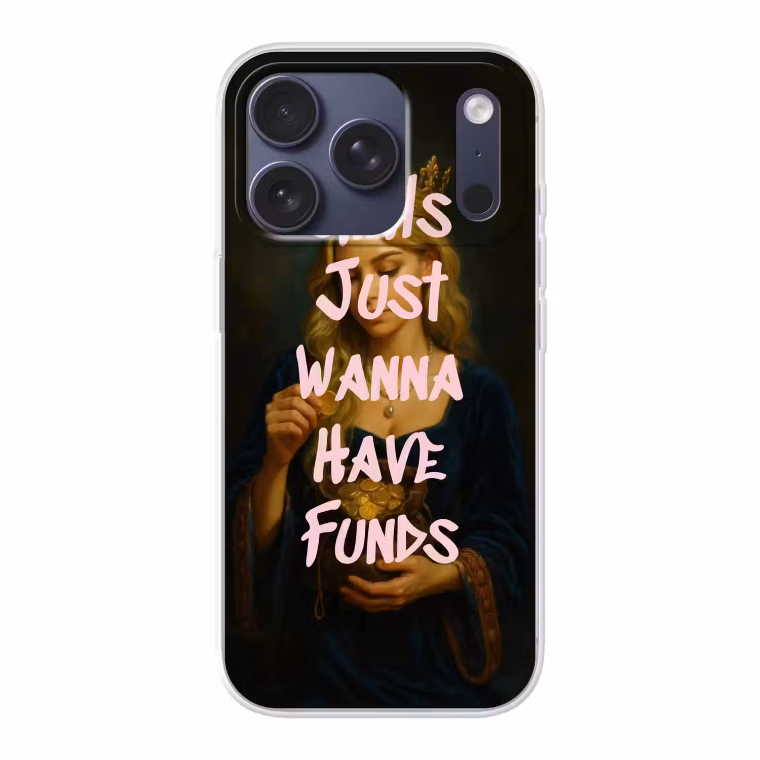 Kroon - Vrouw - Jurk - Opvallend Telefoonhoesje iPhone 17 Pro klein -3d