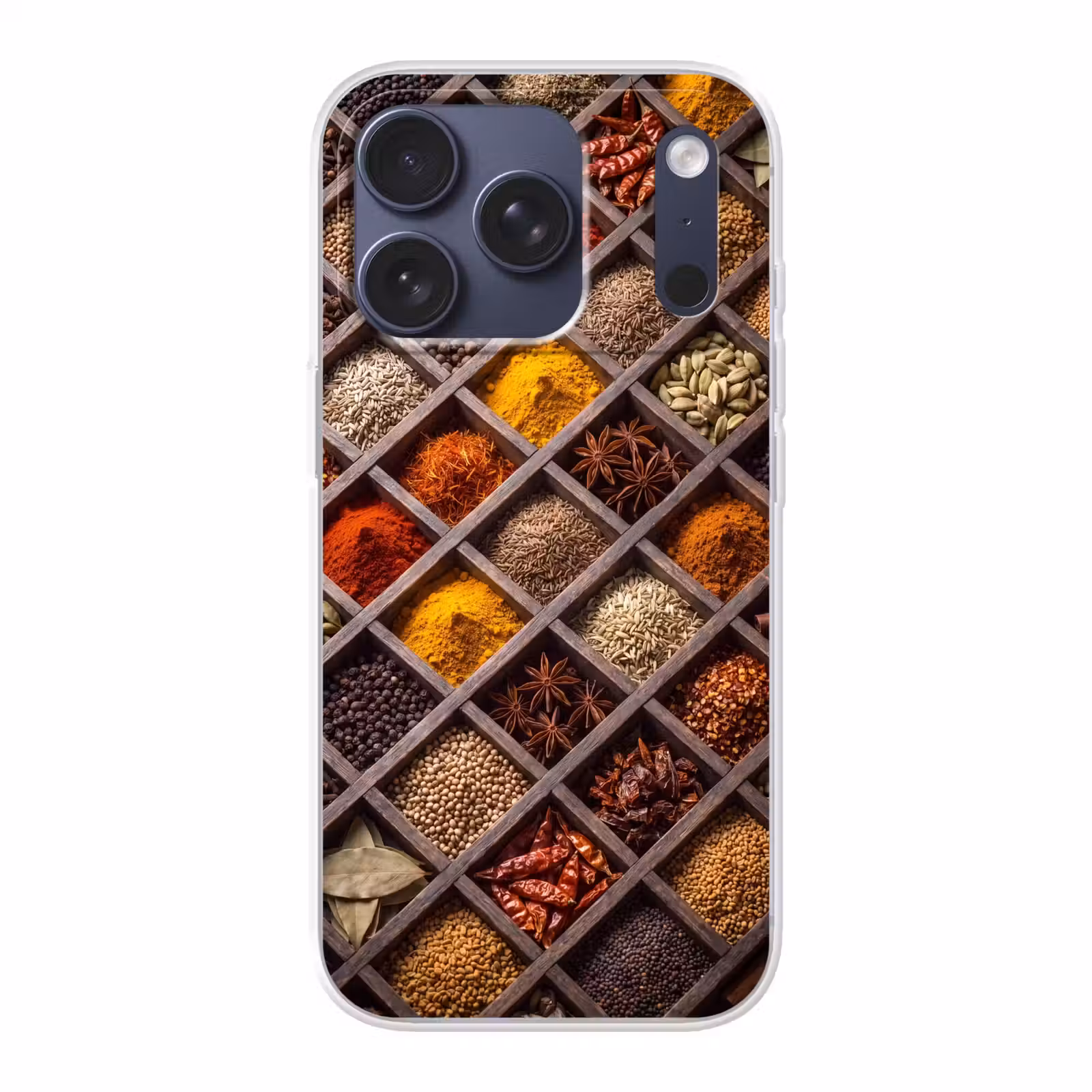 Telefoonhoesje - Kruiden - Houten - Eten — 1