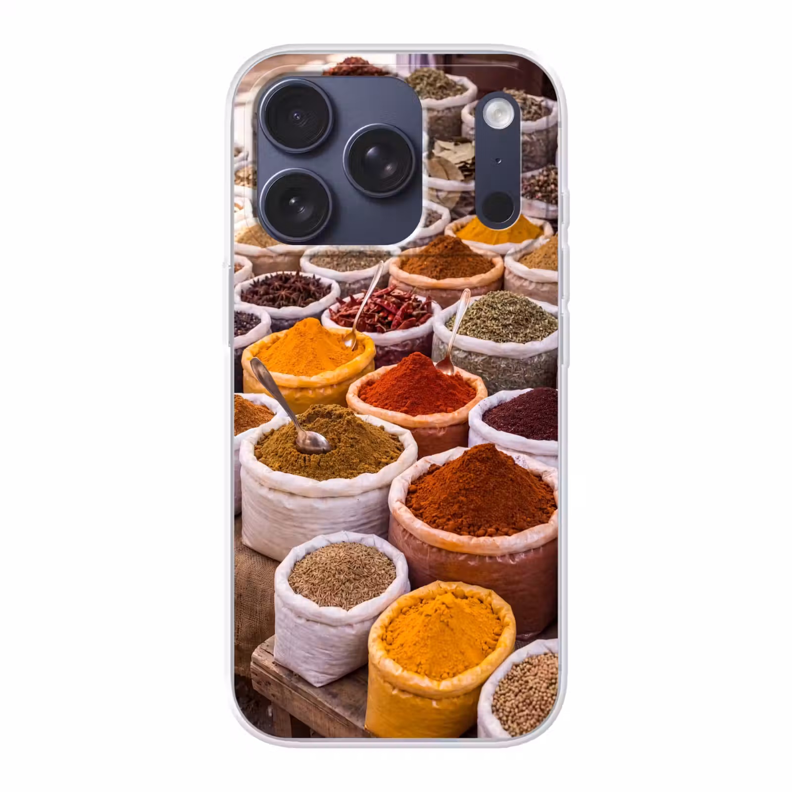 Telefoonhoesje - Kruiden - Markt - Eten - Kruiden - Markt - Eten Telefoonhoesje iPhone 17 Pro klein