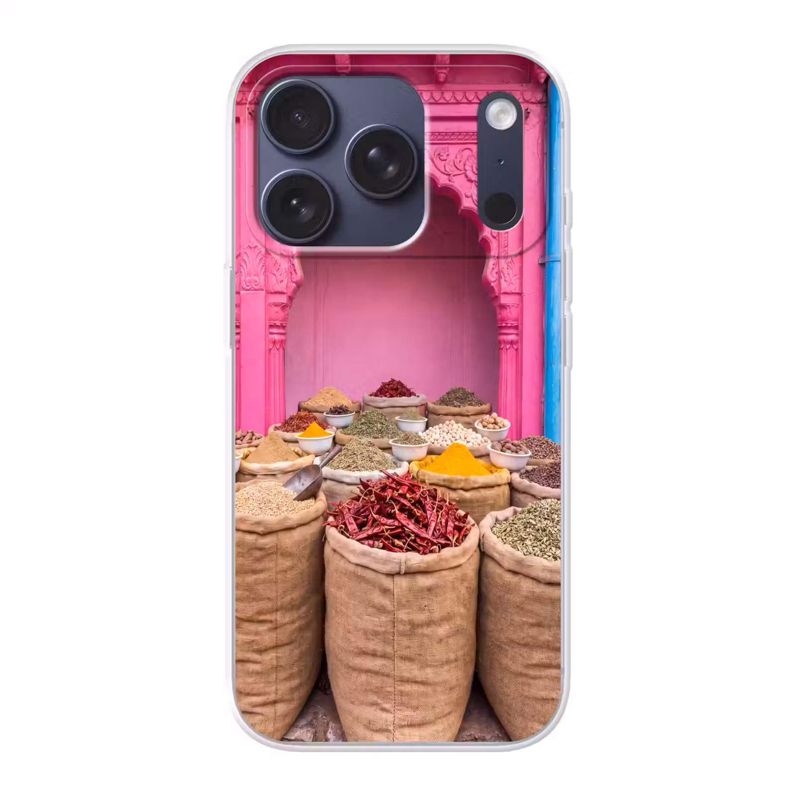 Telefoonhoesje - Kruiden - Markt - Roze - Kruiden - Markt - Roze Telefoonhoesje iPhone 17 Pro klein