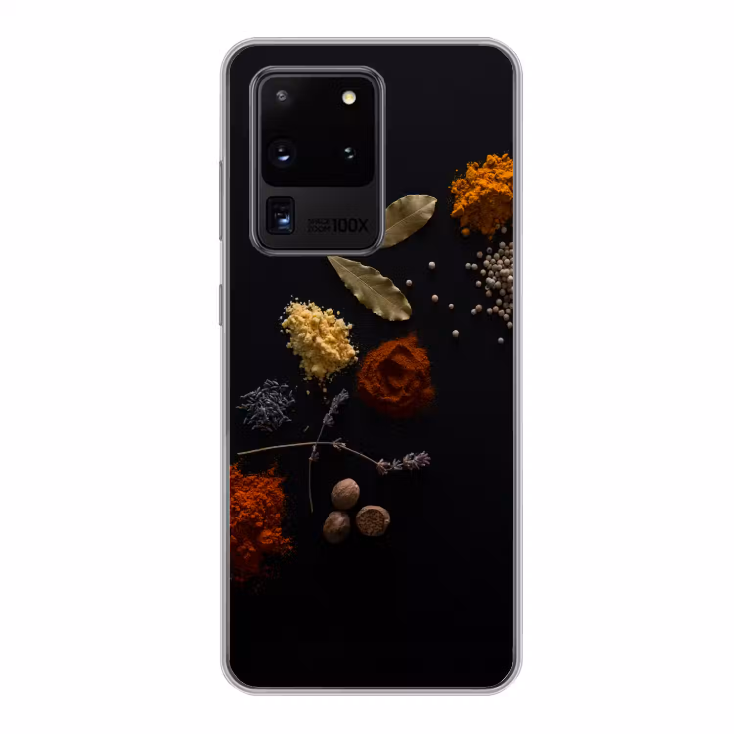 Kruiden - Zwart - Specerijen - Keuken - Koken Telefoonhoesje Samsung Galaxy S20 Ultra klein -3d