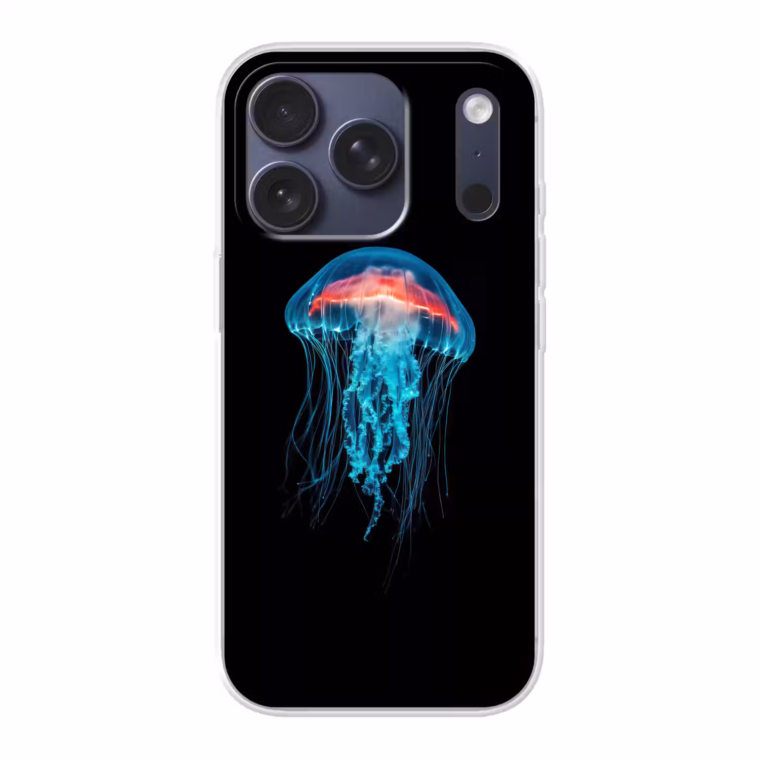 Kwal - Tentakels - Blauw - Licht Telefoonhoesje iPhone 17 Pro klein -3d