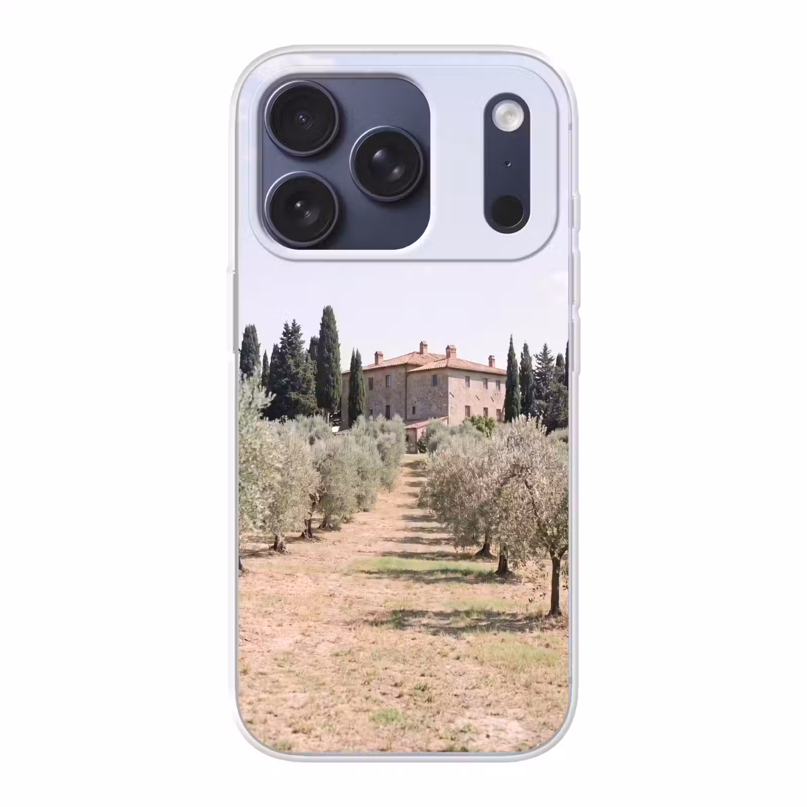 Telefoonhoesje - Landhuis - olijfboom - gaard - Landhuis - olijfboom - gaard Telefoonhoesje iPhone 17 Pro klein