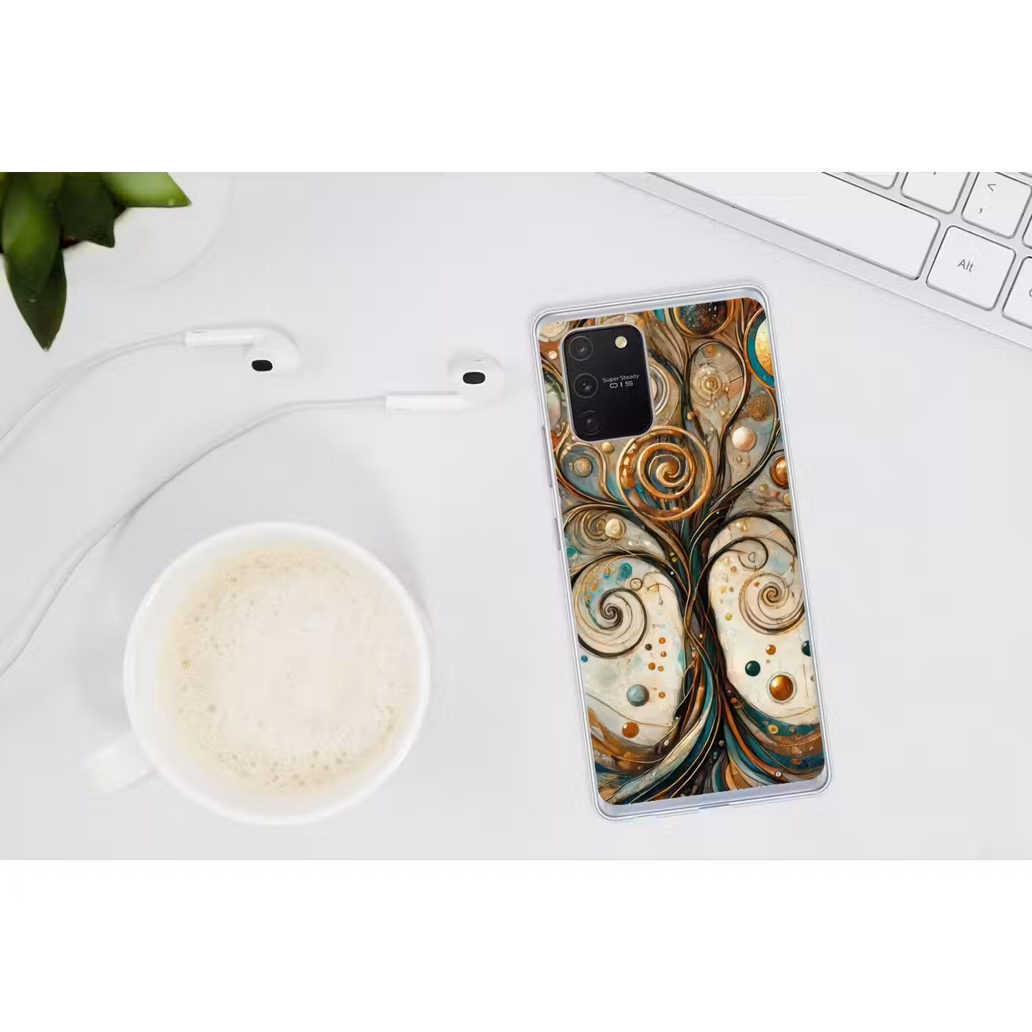 Levensboom - Boom - Abstract - Modern Telefoonhoesje Samsung Galaxy S10 Lite klein -oordopS10Lite