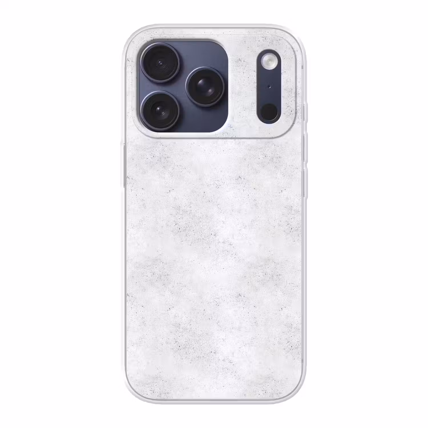 Lichtgrijs - Betonstructuur - Subtiel Telefoonhoesje iPhone 17 Pro klein 878 -3d