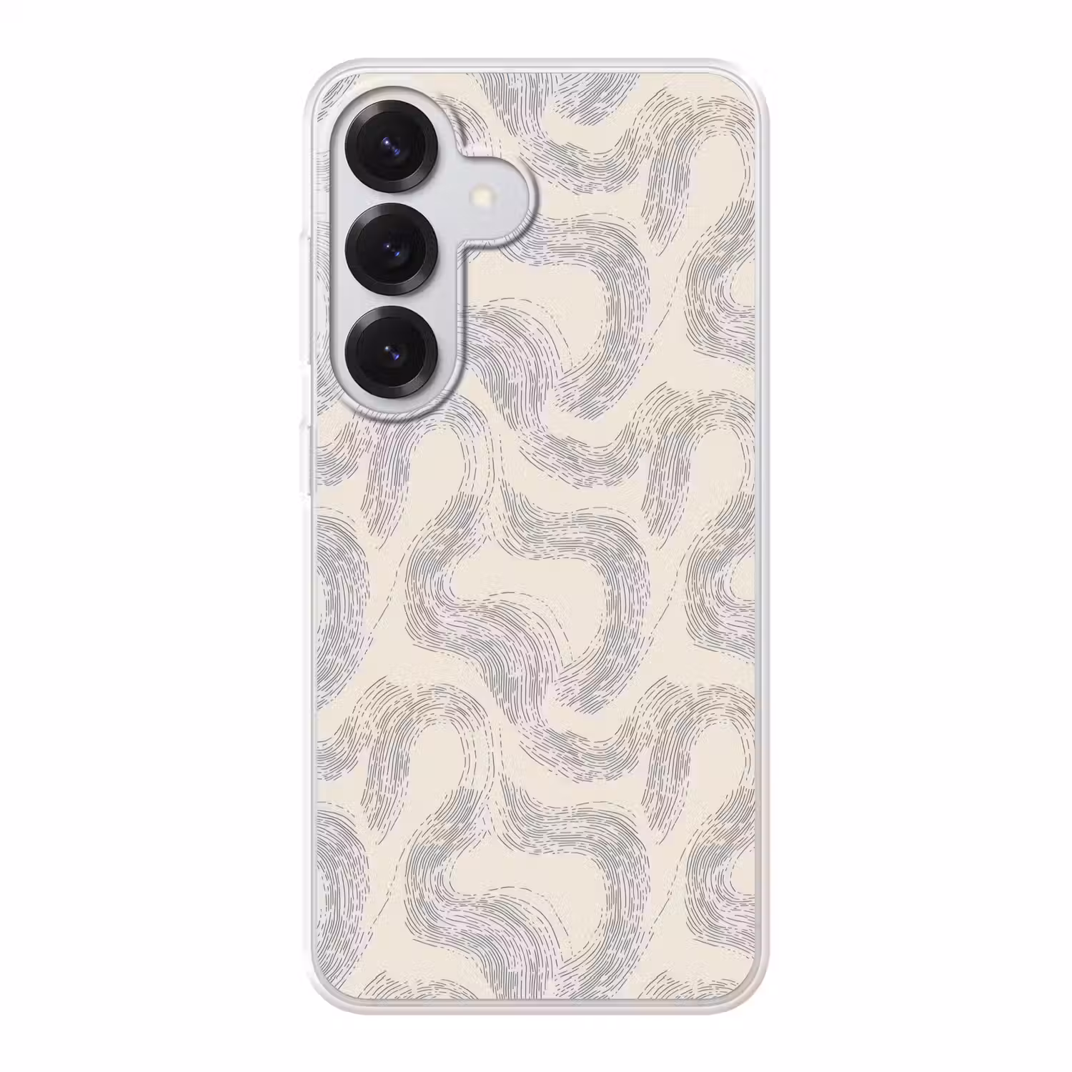 Lijnen - Patroon - Beige - Minimalistisch Telefoonhoesje Samsung Galaxy S26 klein 975 -3d
