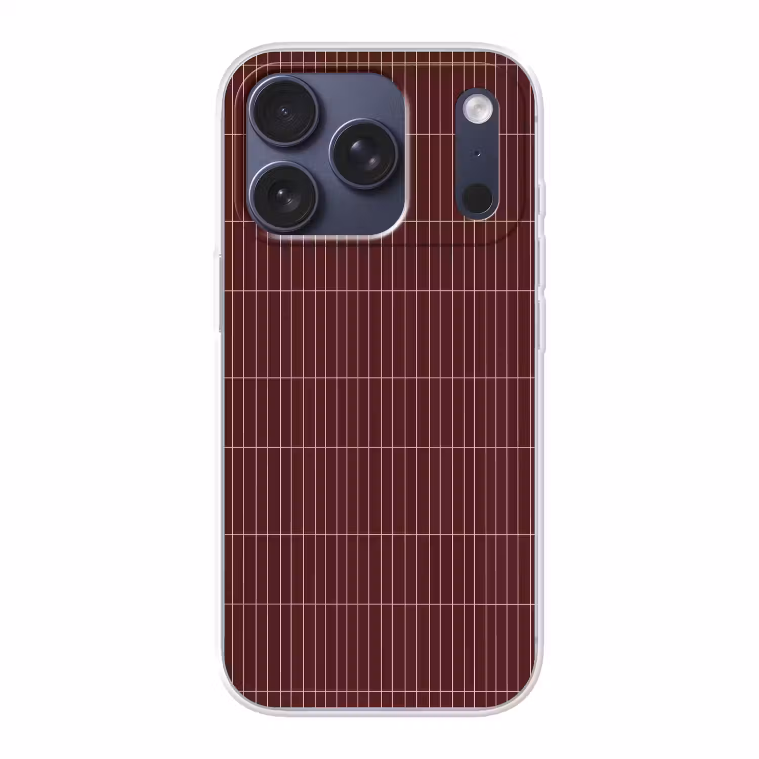 Lijnen - Patroon - Bordeaux Telefoonhoesje iPhone 17 Pro klein 878 -3d