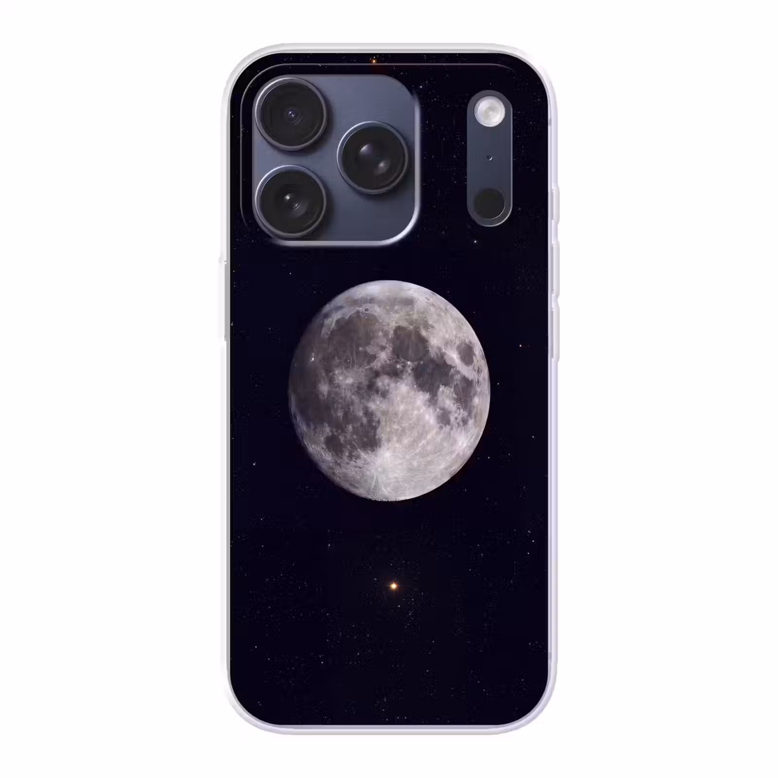 Telefoonhoesje - Maan - Sterren - Ruimte - Maan - Sterren - Ruimte Telefoonhoesje iPhone 17 Pro klein