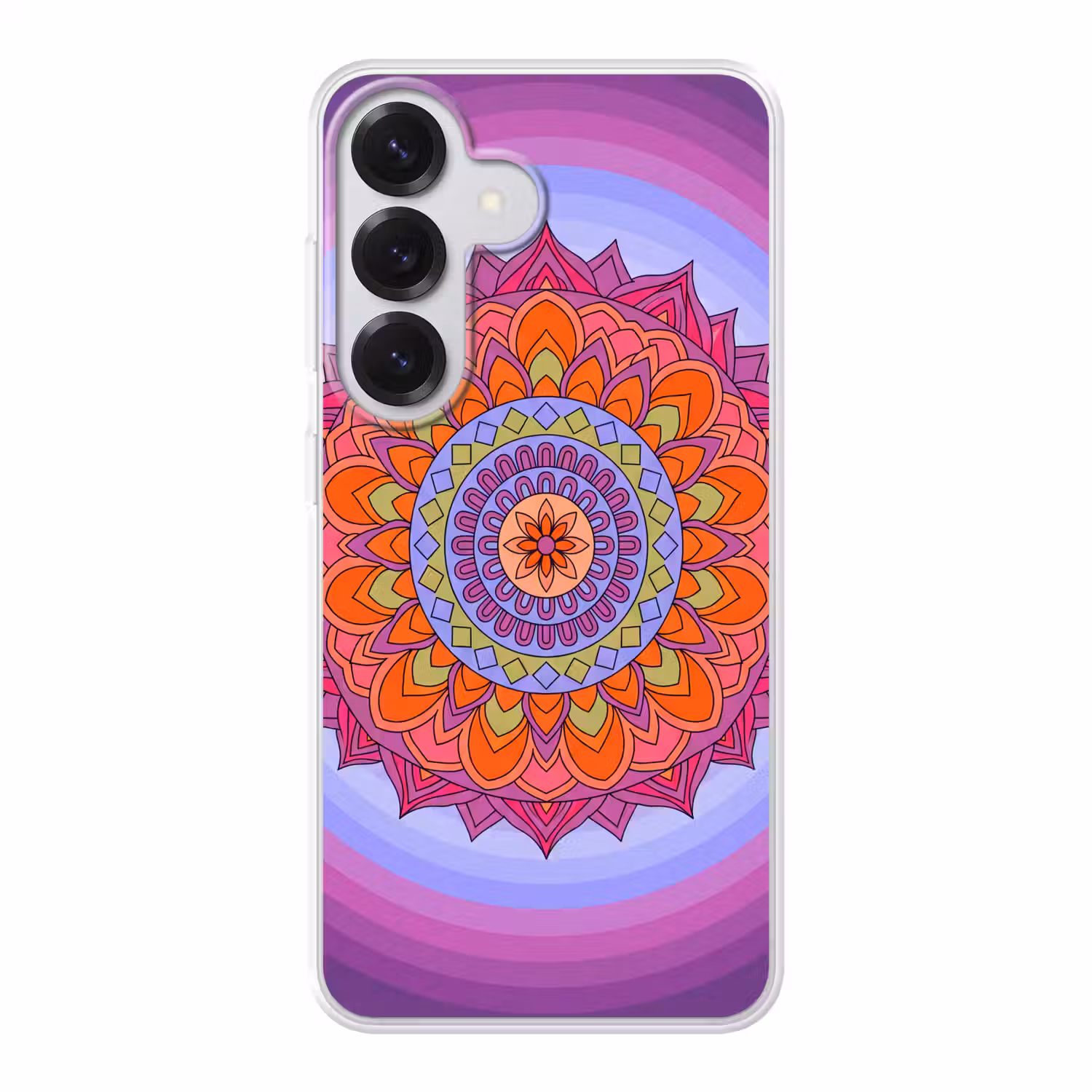 Mandala - Cirkel - Abstract - Kleurrijk - Patroon Telefoonhoesje Samsung Galaxy S26 klein -3d