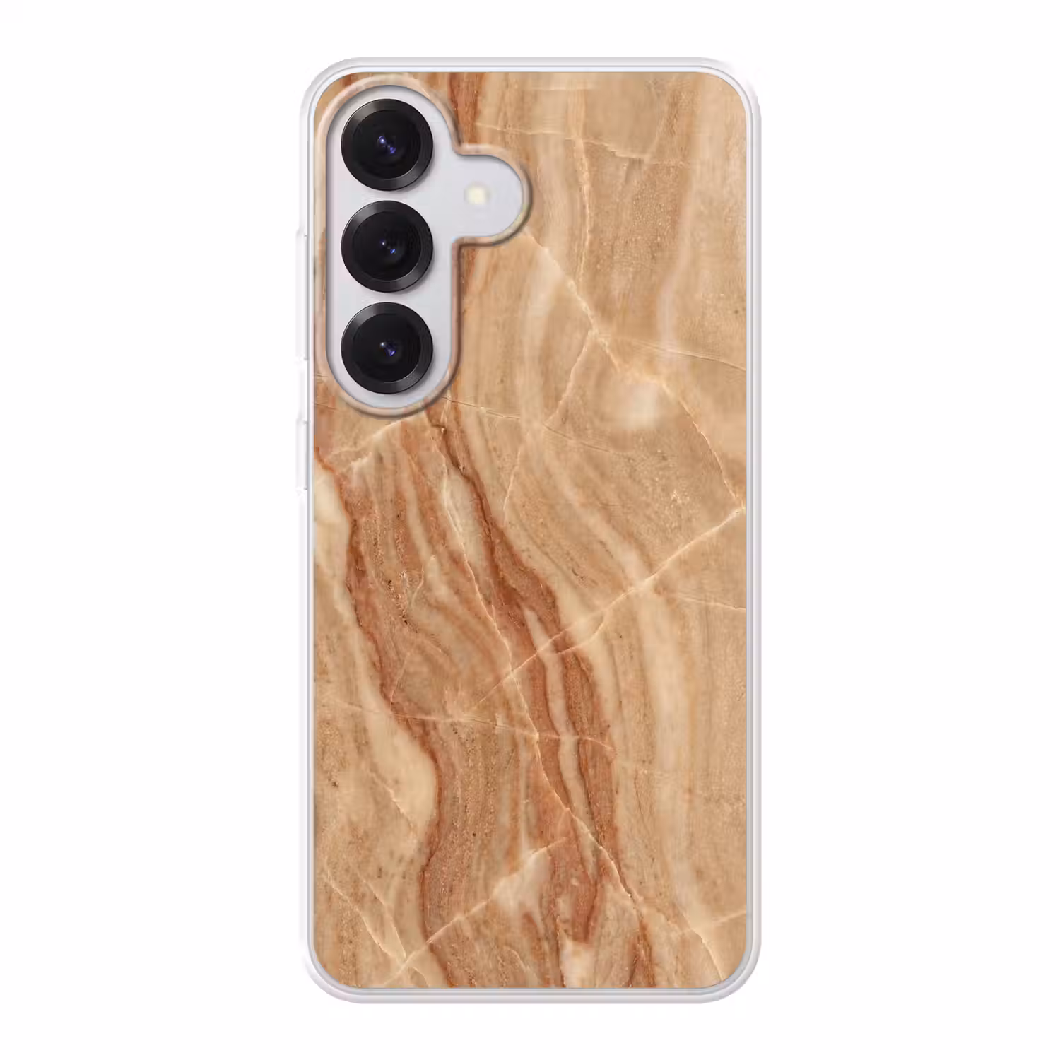 Marmer - Ader - Natuur - Abstract - Beige Telefoonhoesje Samsung Galaxy S26 klein -3d