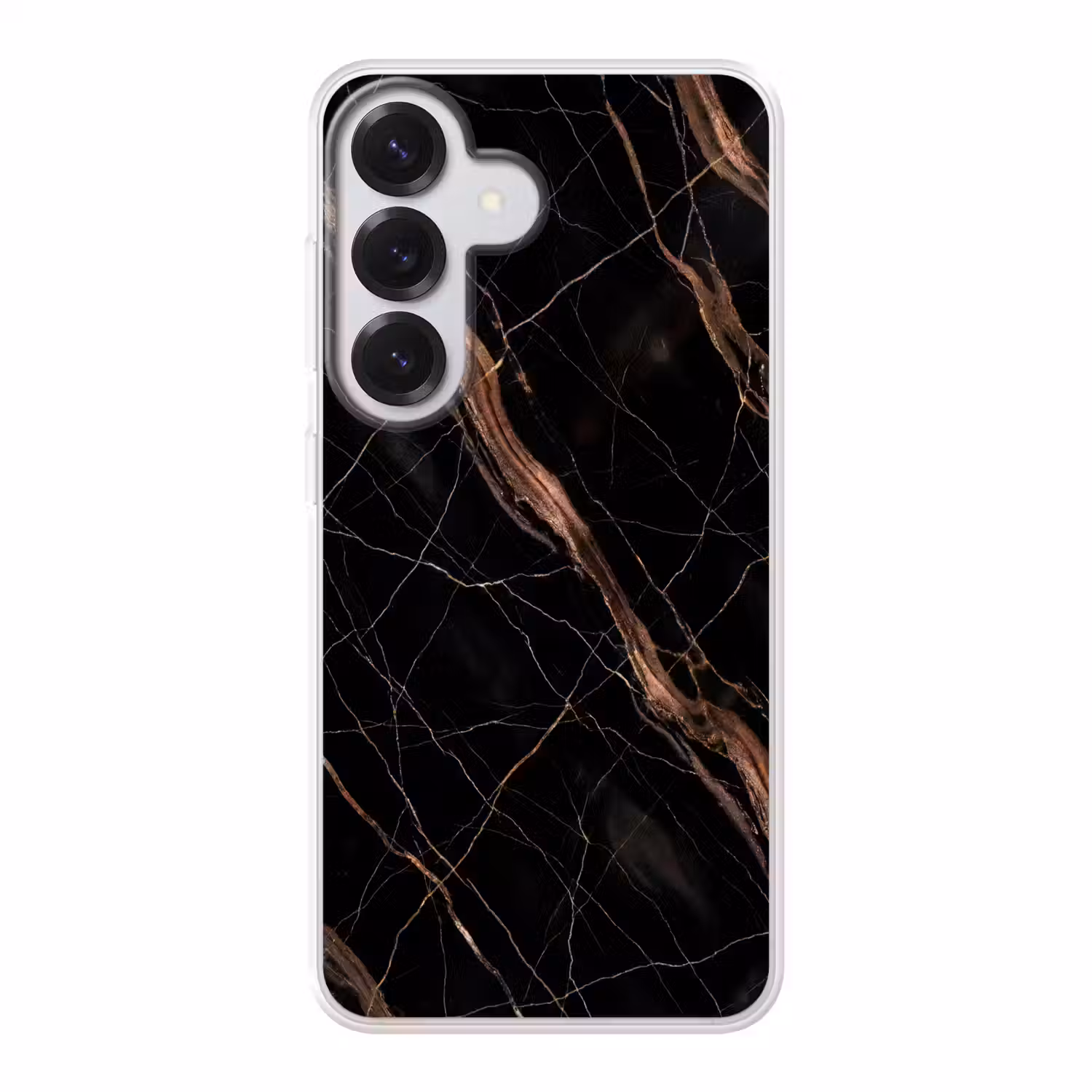 Marmer - Goud - Patroon - Luxe - Zwart Telefoonhoesje Samsung Galaxy S26 klein -3d