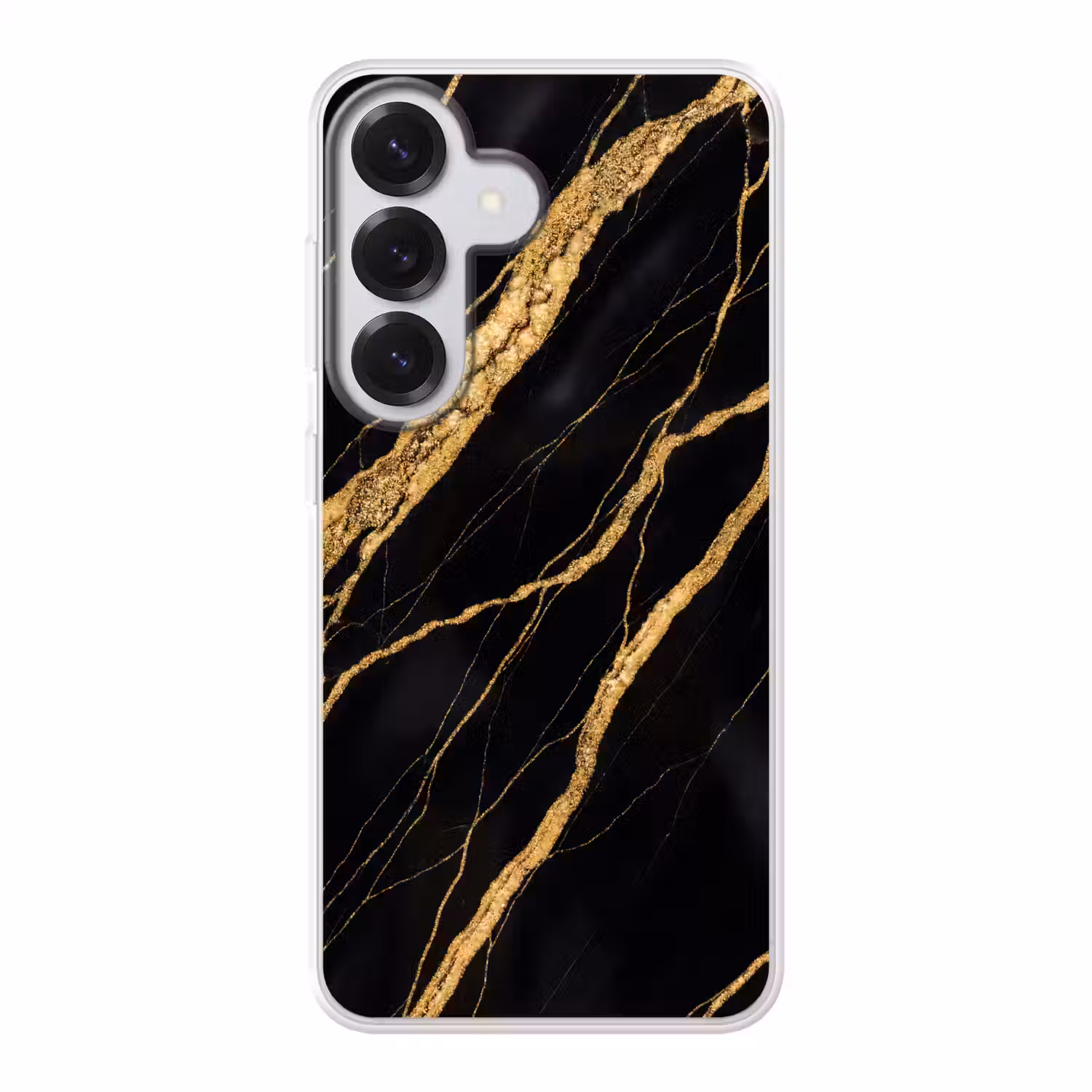 Marmer - Goud - Textuur - Abstract - Zwart Telefoonhoesje Samsung Galaxy S26 klein -3d
